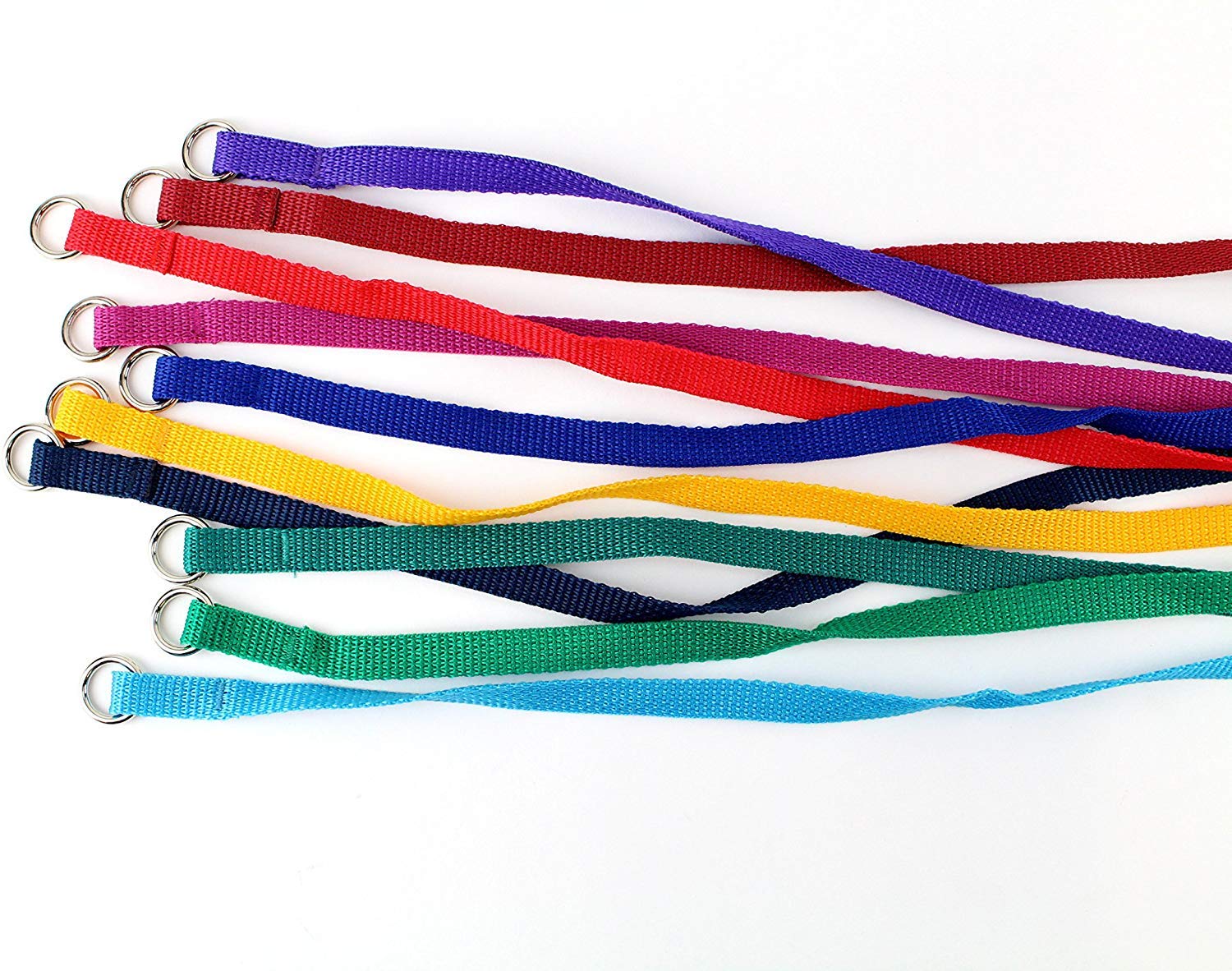 Midlee 4 Foot Dog Kennel Slip Lead Heavy Duty Nylon Pack Of 10 Assorted