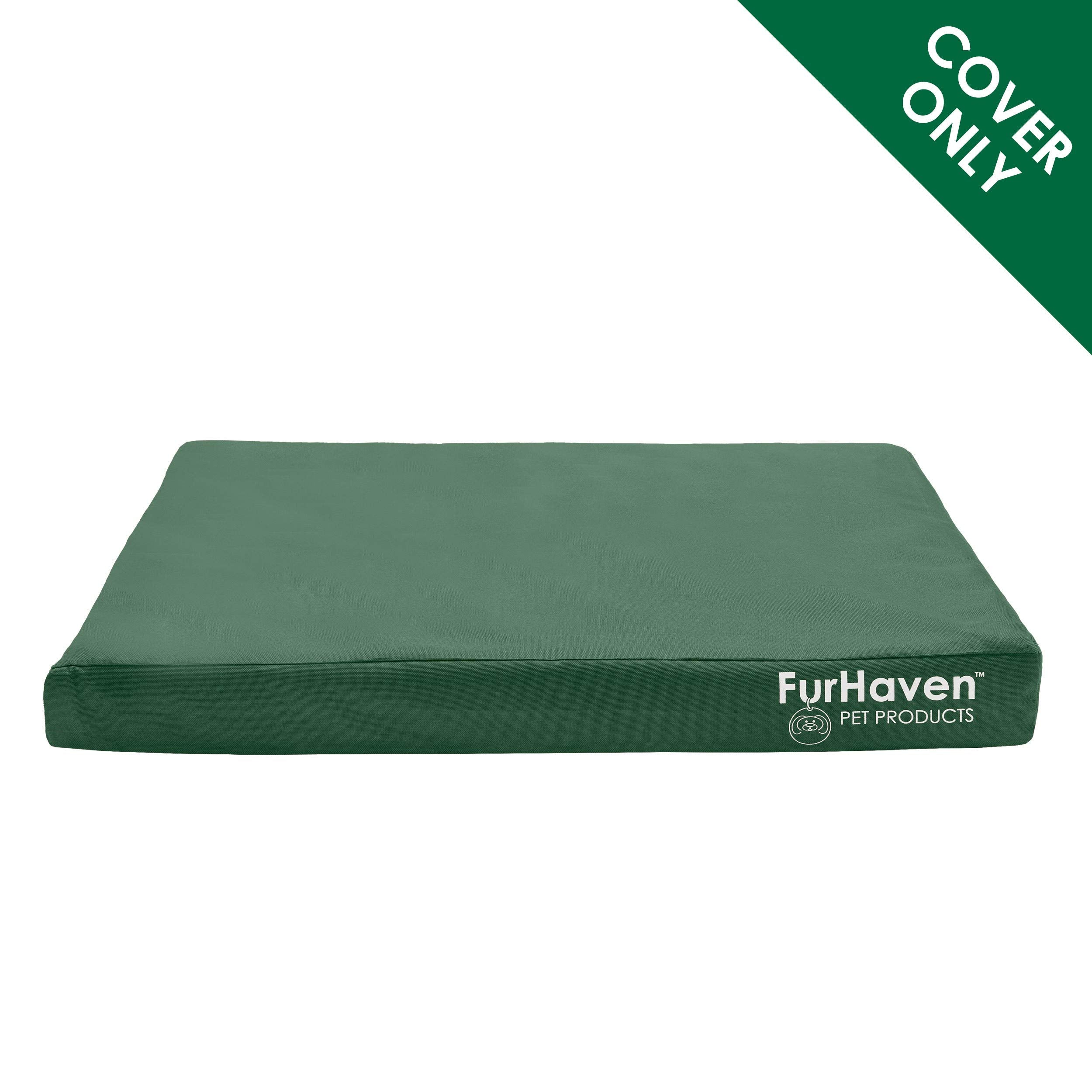Furhaven Jumbo Water-Resistant Dog Bed Cover, Washable Oxford Polycanvas, Forest Print, Model CVR-21565654