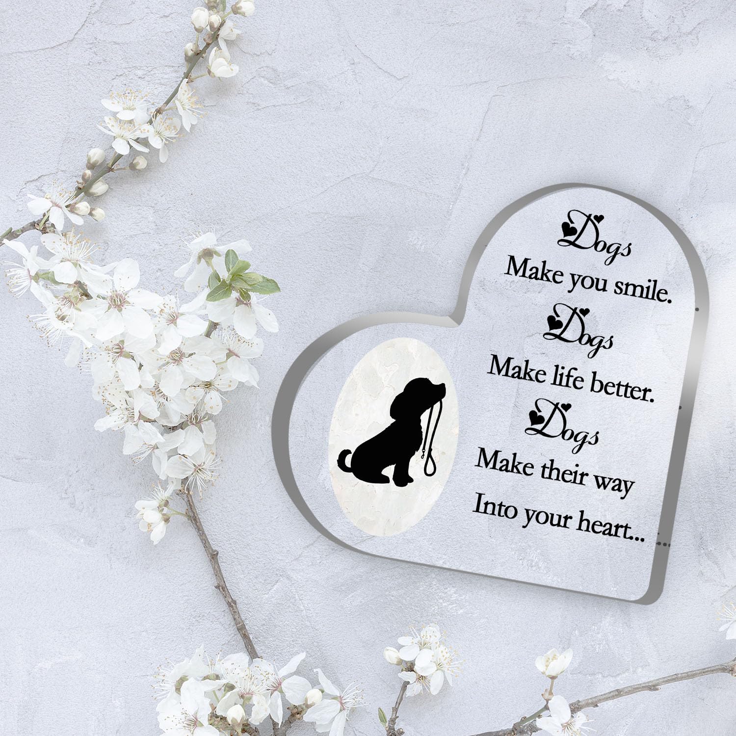 Dog Memorial Gifts for Loss of Dog, Pet Memorial Acrylic Rainbow Bridge Decorations Condolences Gifts for Pet Loss Remembrance K