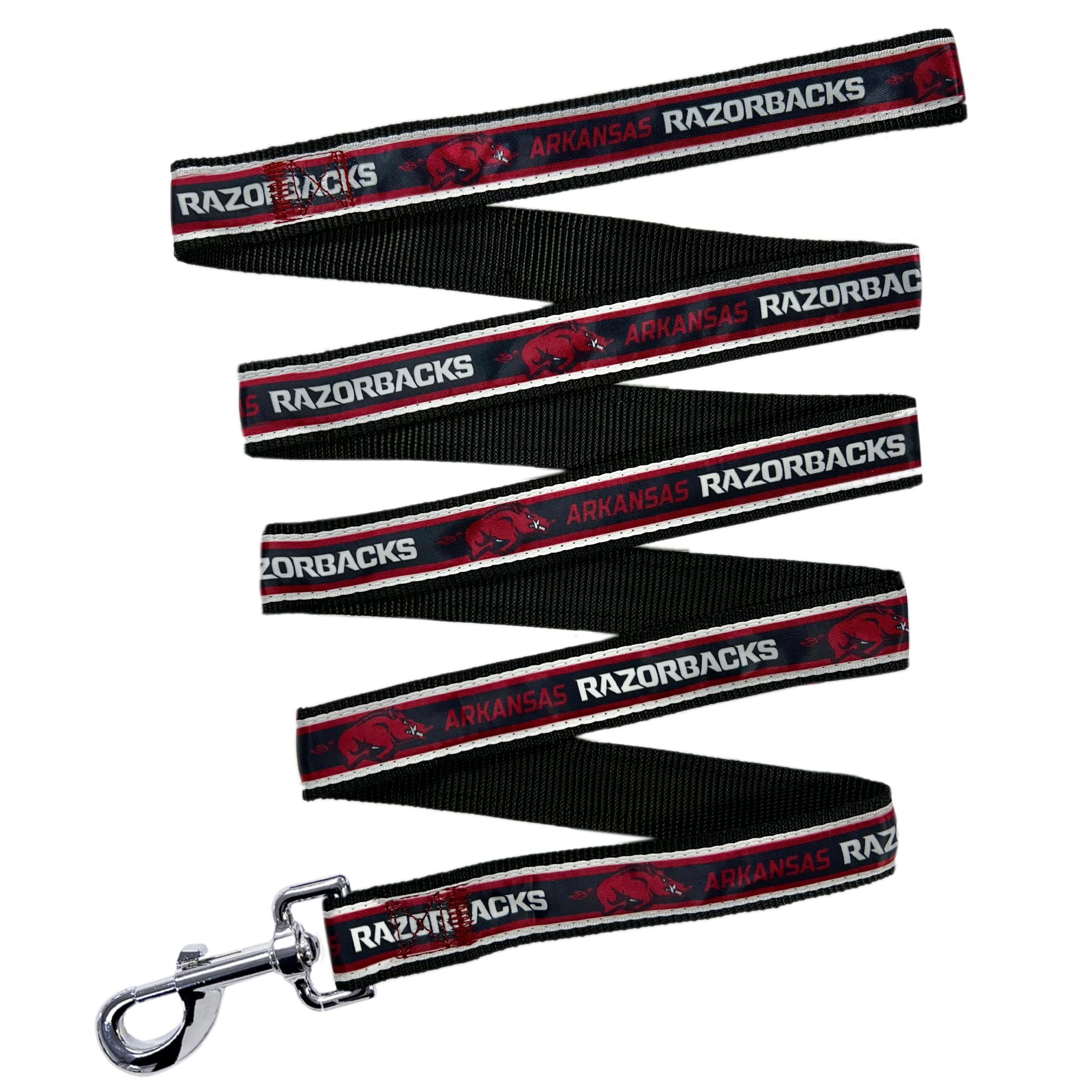 Ncaa Pet Leash, Small, Arkansas Razorbacks, Dog Leash, Shiny & Colorful Leash For Dogs & Cats Licensed By The Ncaa, New Version