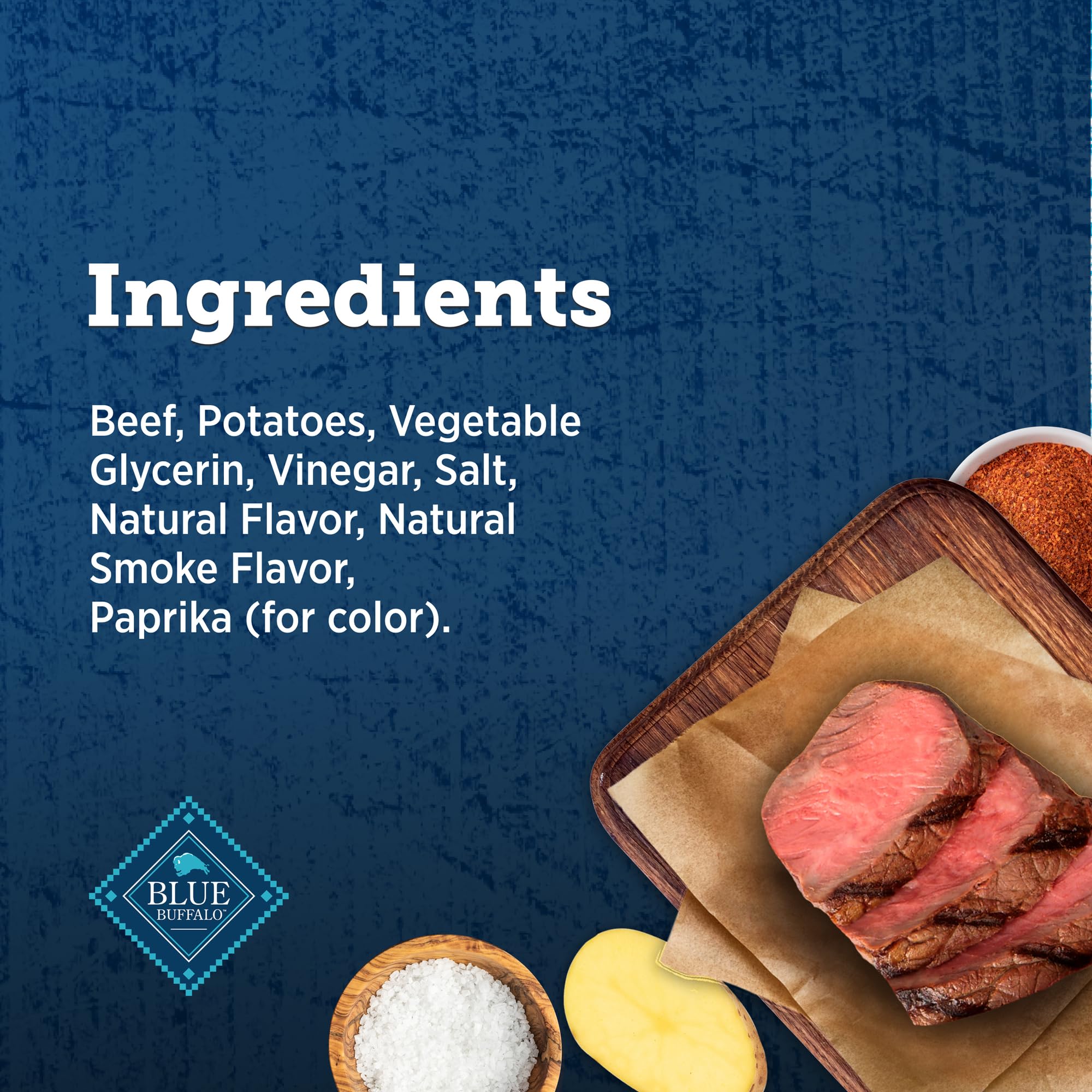 Blue Buffalo True Chews Premium Grillers Dog Treats, Made in the USA with Natural Ingredients, Steak, 10-oz Bag