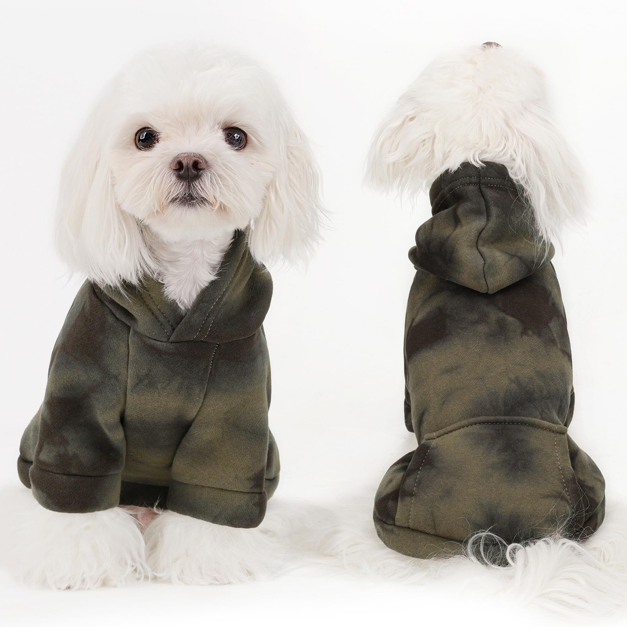 Chic Tie-Dye Dog Hoodie With Practical Pocket - Fashionable And Cozy Sweatshirt For Small, Medium, And Large Dogs, Ideal For Cas