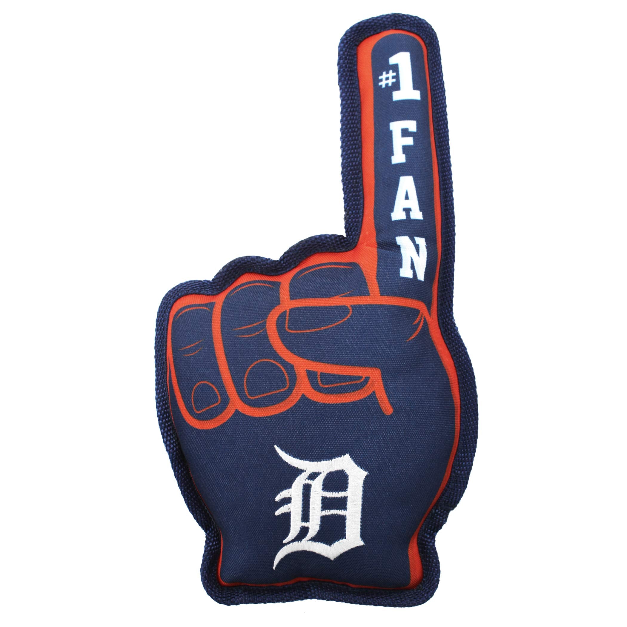 Pets First Mlb Detroit Tigers #1 Fan Toy. Best Sports Dog Toy With Double Stitched Trim And Tough Nylon Material Filled With Che