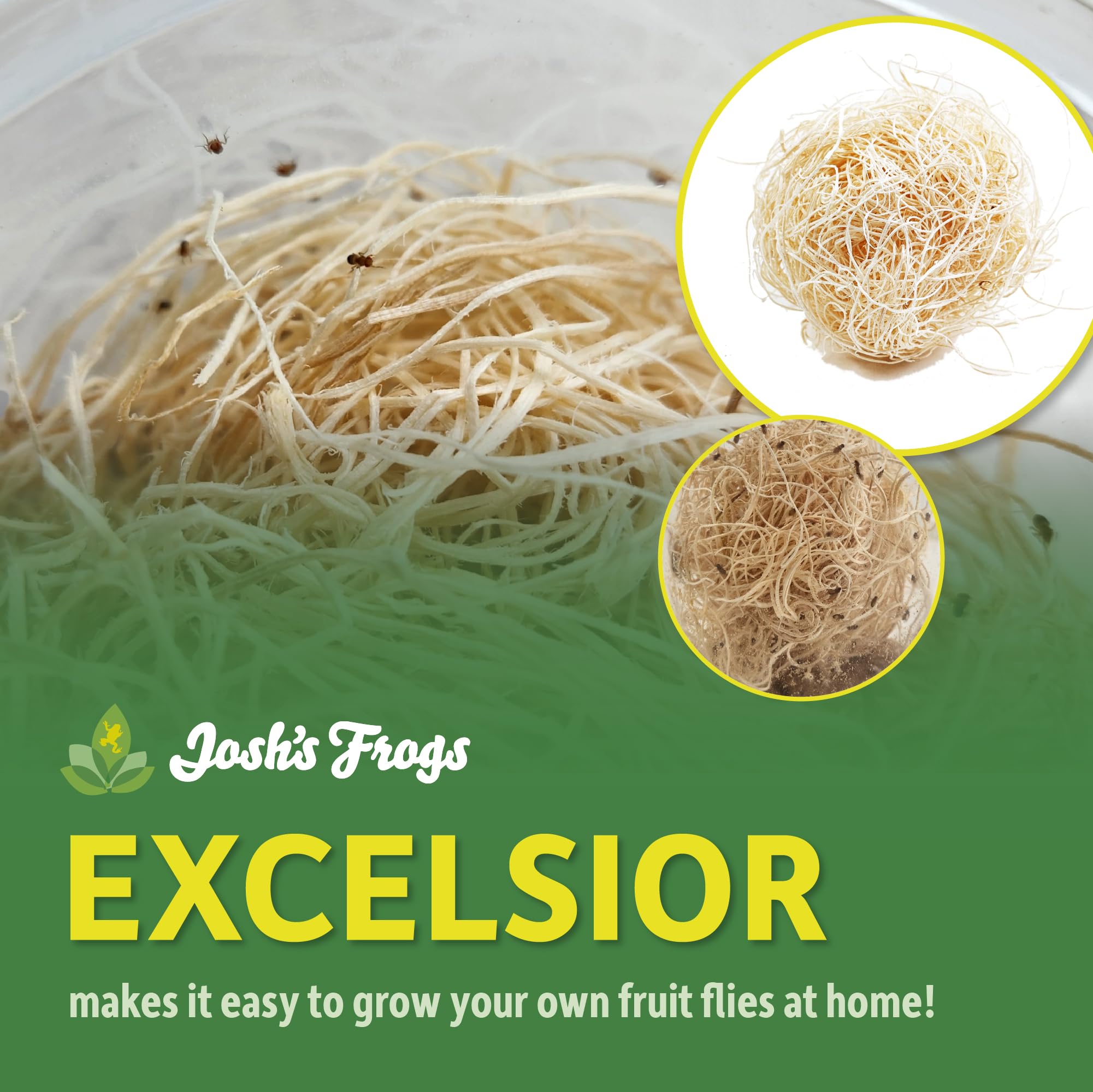 Joshs Frogs Excelsior (Makes 10 Fruit Fly Cultures) 4.6oz