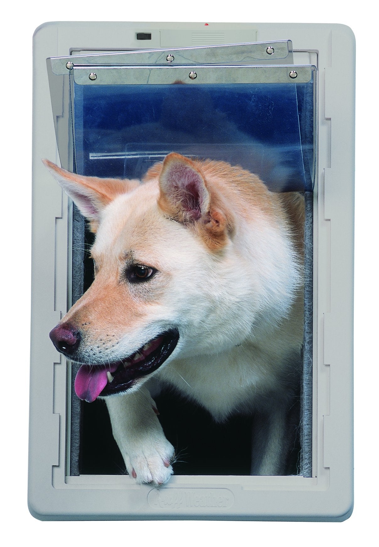 Ideal Pet Products Designer Series Ruff Weather Alarm Alert Pet Door , X-Large 9.75' X 17' Flap Size