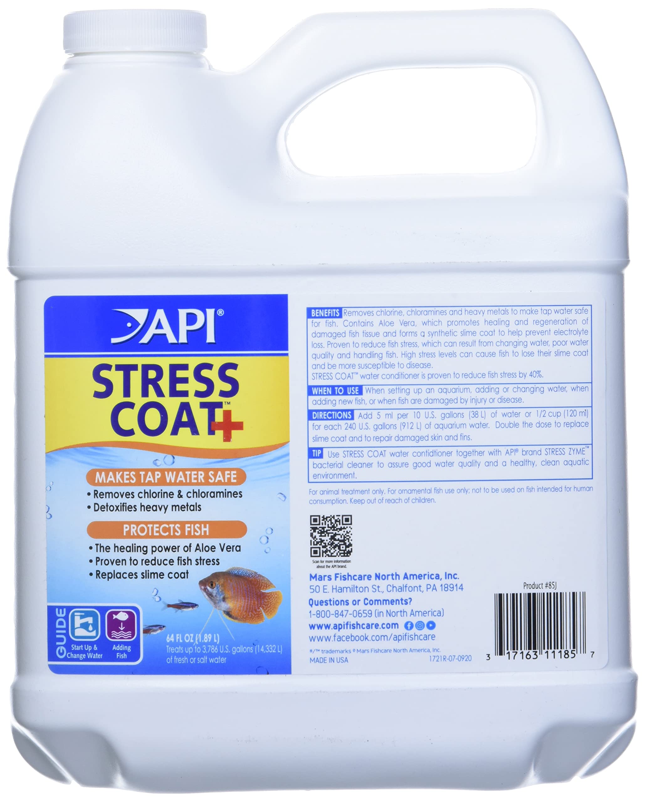 Api Stress Coat Aquarium Water Conditioner 64-Ounce Bottle