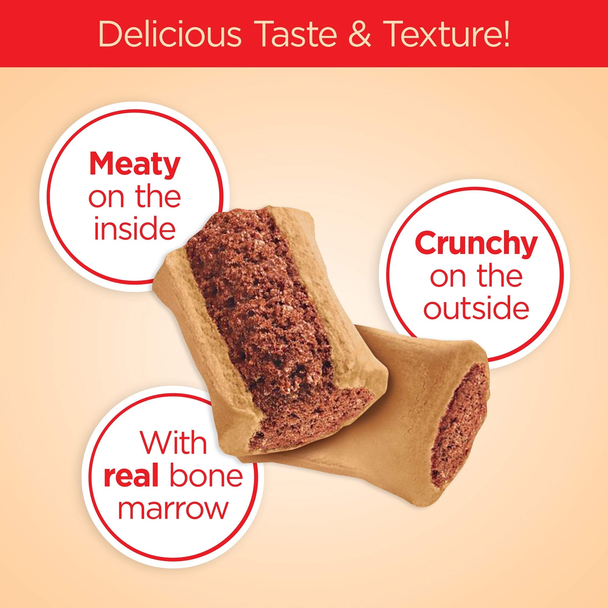 Milk-Bone MaroSnacks Dog Treats, 38 Ounce Refill Packs (Pack of 2) with Real Bone Marrow and Calcium