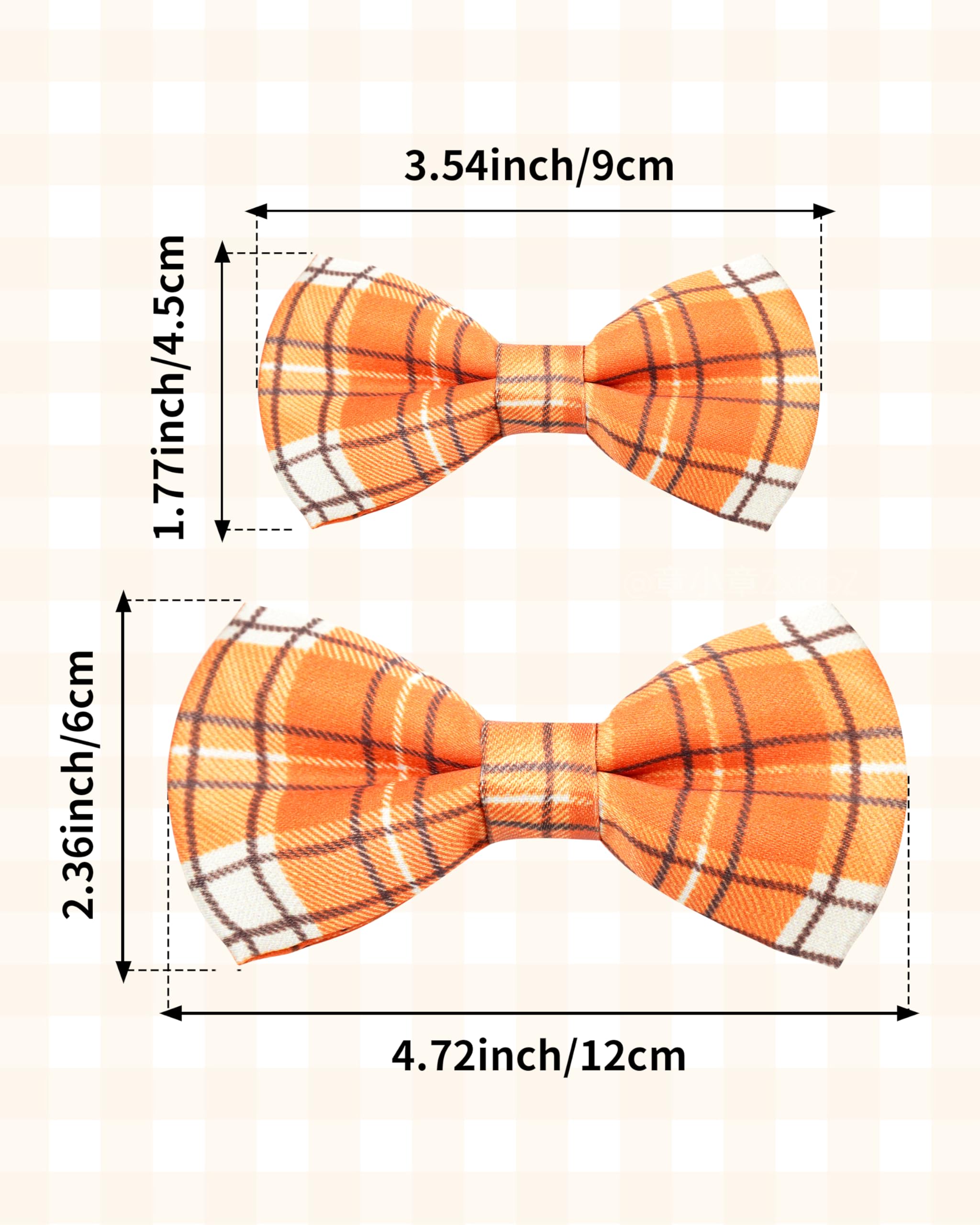 Pet Show 10 Pack Plaid Small Dog Bow Ties Sliding Collar Attachments Puppy Cats Classic Bowties For Medium Dogs Rainbow Bowknots