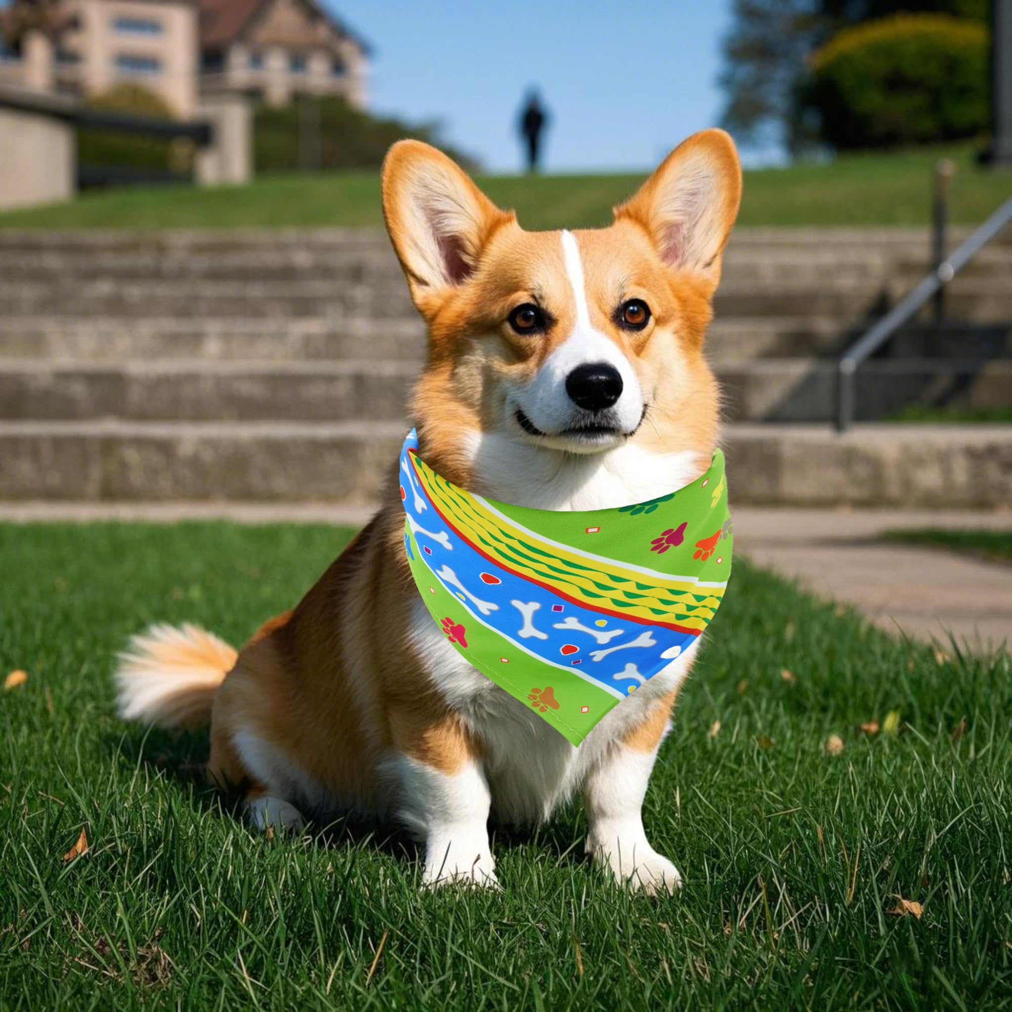 Jpgdn 100Pcs Dog Bandanas Bulk For Small Medium Dog Girl Boy With Paw Print Kerchief Triangle Bibs Head Scarves Scarfs Grooming