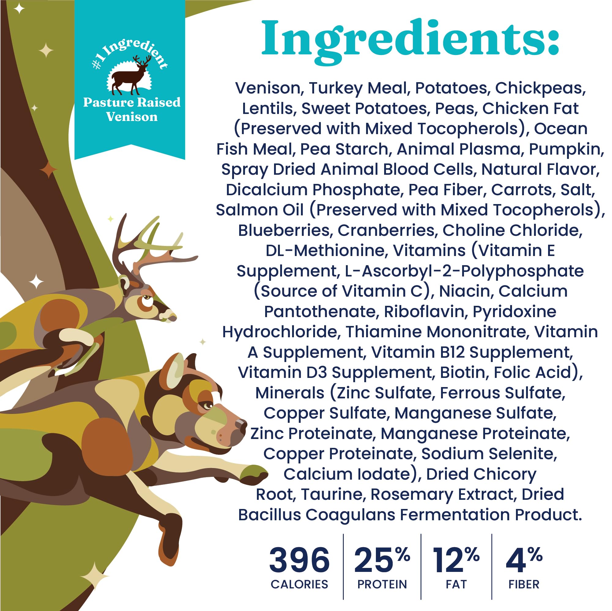 Solid Gold Dry Dog Food for Sensitive Stomachs - Grain Free & Gluten Free w/Venison, Pumpkin & Probiotics for Gut Health & Diges