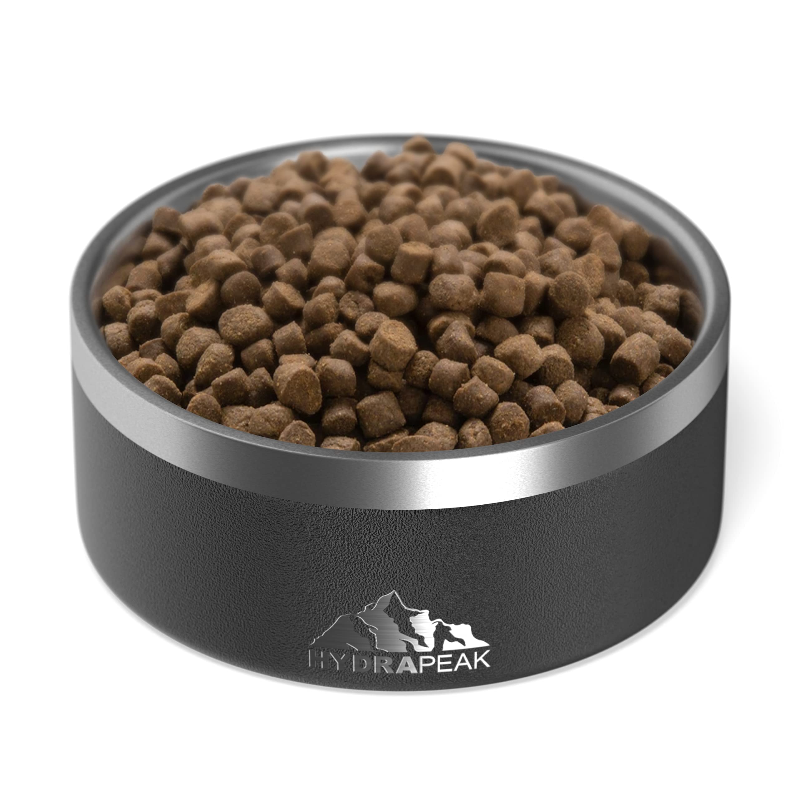 Hydrapeak Dog Bowl; Non Slip Stainless Steel; Water and Food Dish; Large Sized and Small Dogs; 32oz 64oz; Multiple Sizes; 4 Cup