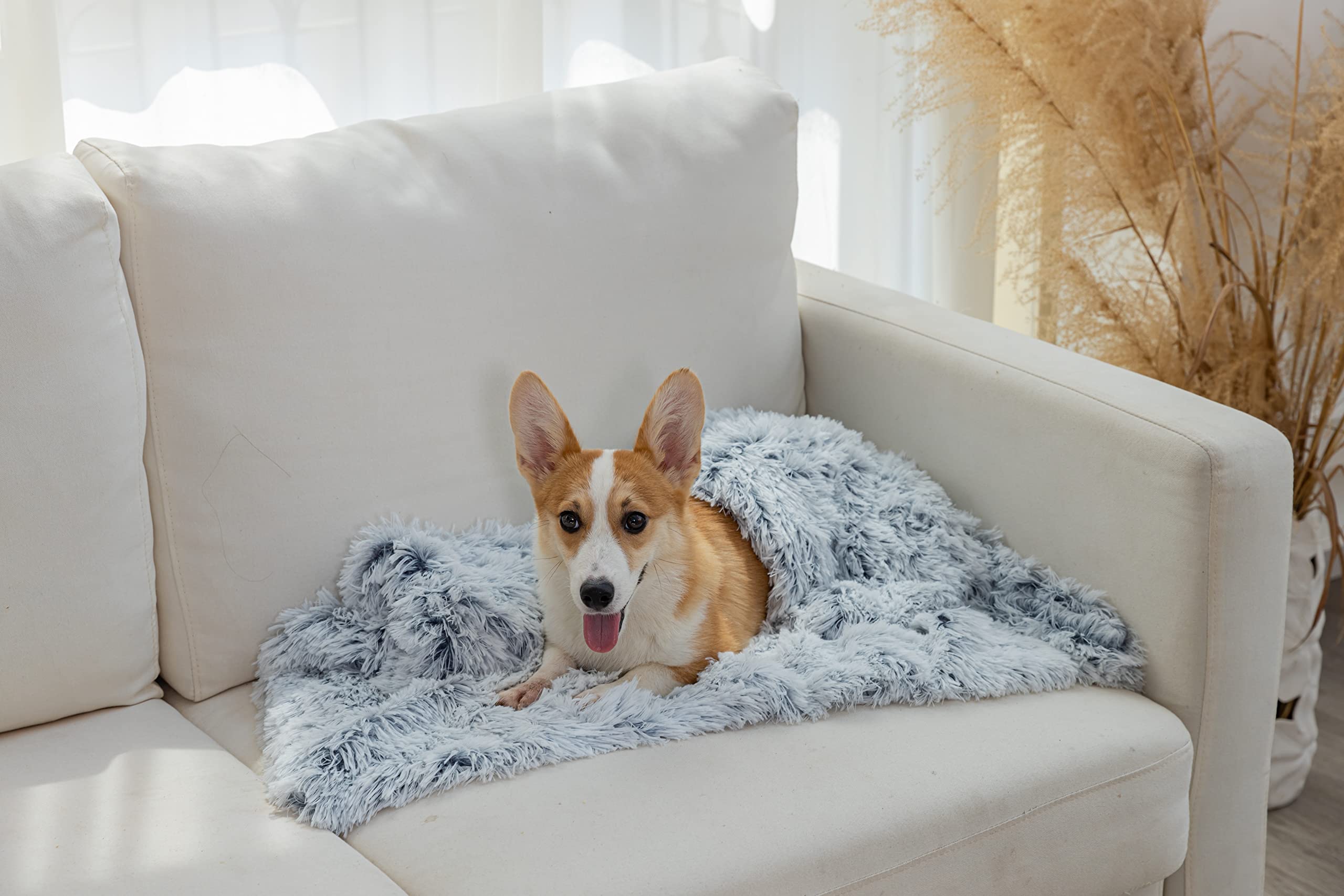 Pjyucien Fluffy Fleece Calming Pet Throw Blanket, Super Soft And Warm For Indoor Cats And Dogs, Small 16 * 24 '', Machine Washab