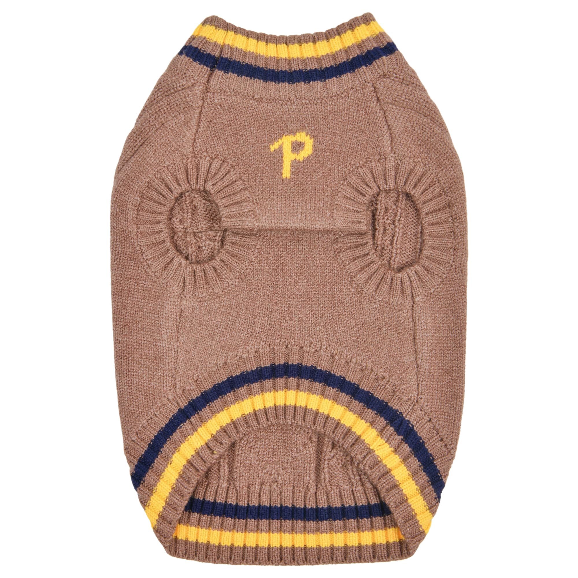Puppia Joise Dog Knit Sweater Winter Season For Small And Medium Dogs, Brown, Large