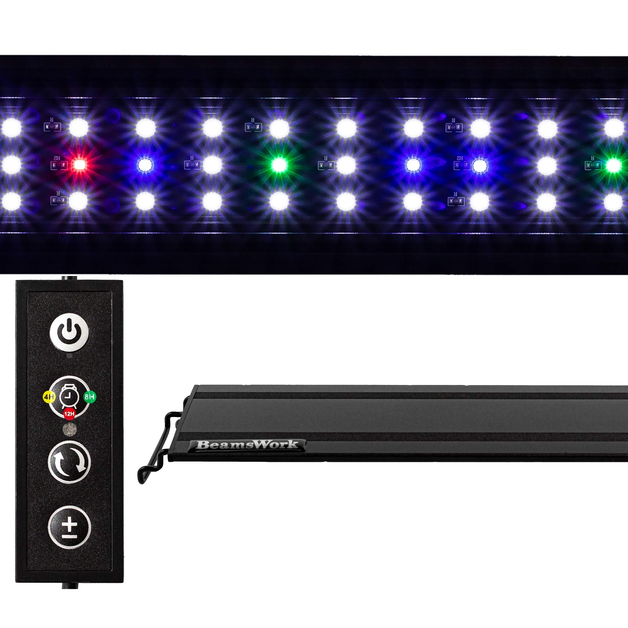 Beamswork Vivio Full Spectrum LED Timer Adjustable Dimmer Aquarium Fish Tank Light Freshwater 12 20 24 30 36 48 (30 - 36)