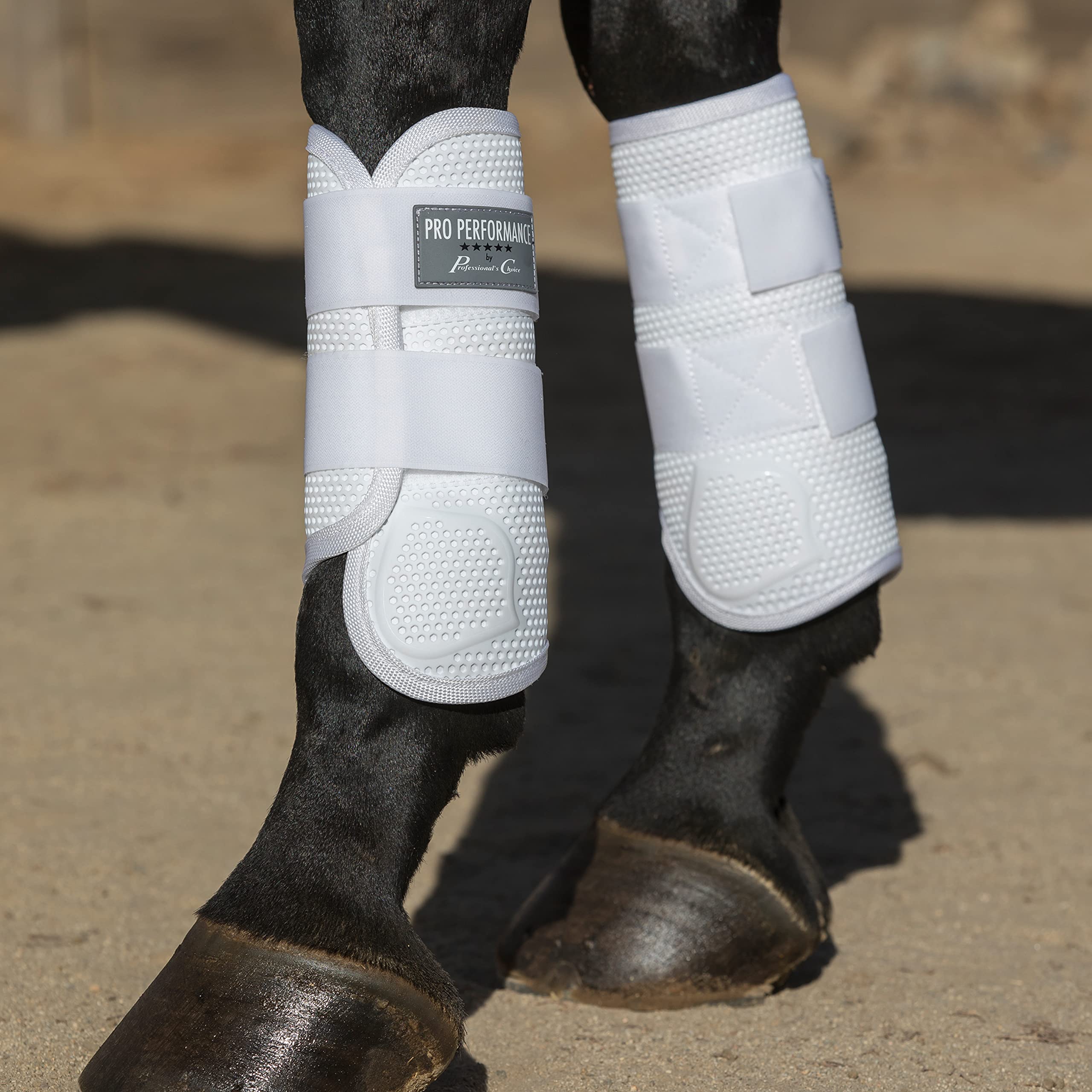 Professional'S Choice Pro Performance Elite Xc Boots | Front Pair | White | Medium