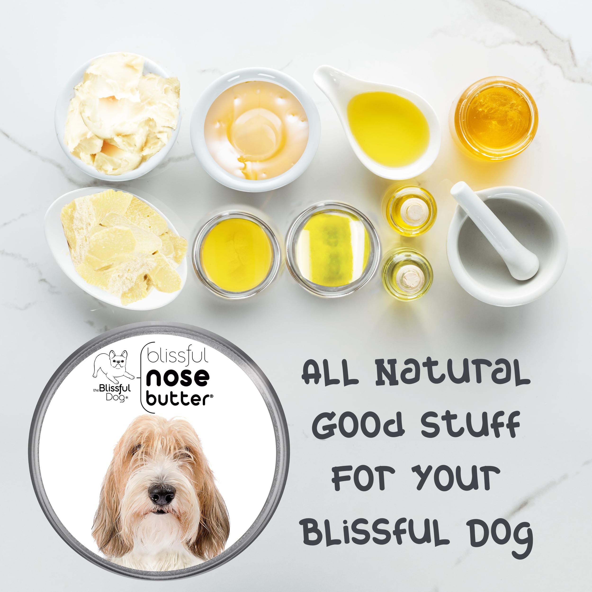 The Blissful Dog Petit Basset Griffon Unscented Nose Butter - Dog Nose Butter, 4 Ounce