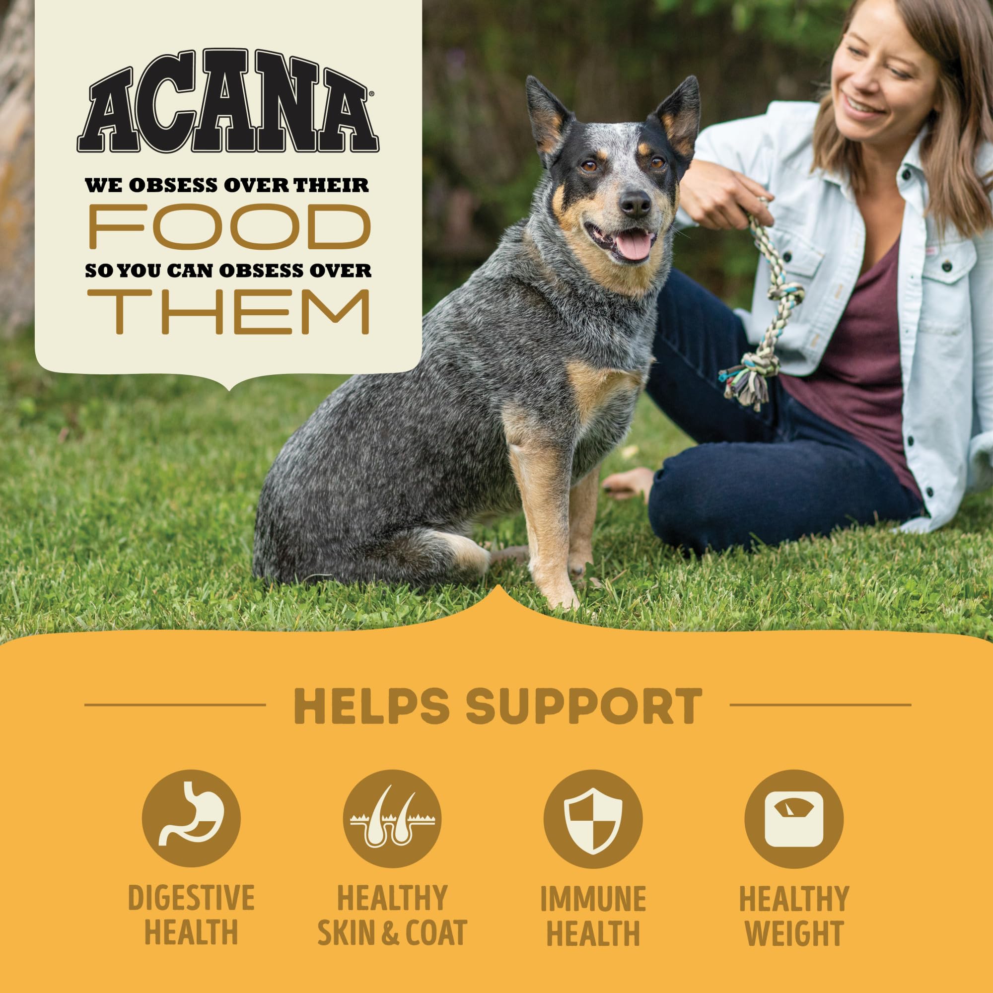 ACANA Grain Free Dry Dog Food, Free-Run Poultry Dog Food Recipe, 4.5lb