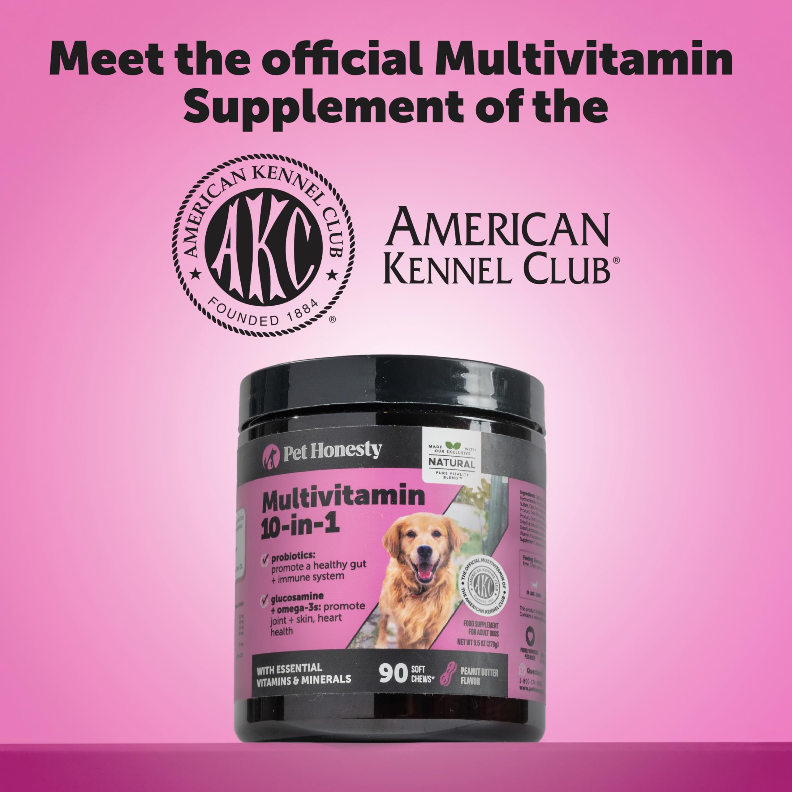Multivitamin Dog Supplement, Glucosamine chondroitin for Dogs, Probiotics, Omega Fish Oil, Dog Supplements & Vitamins, Vitamins
