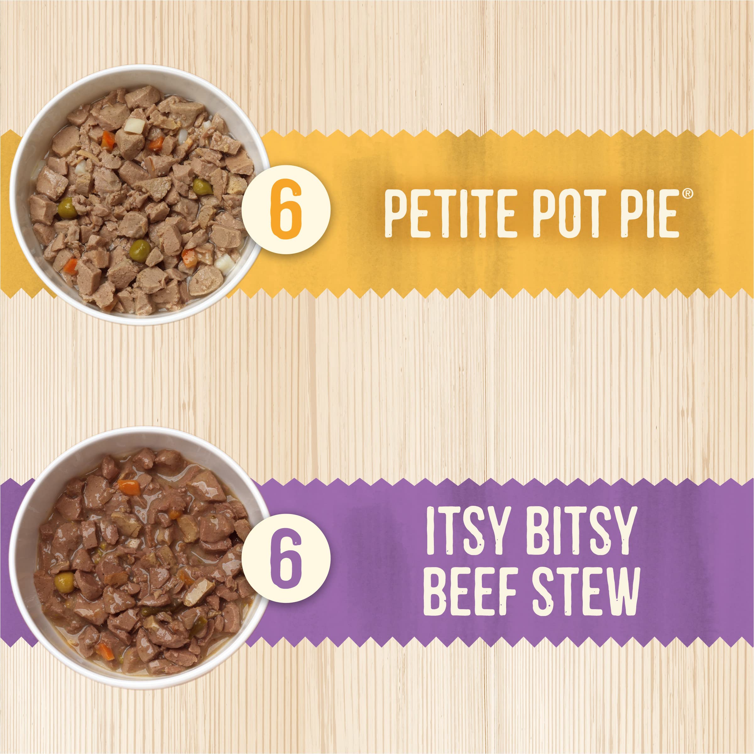 Merrick Lil Plates Grain Free Dinner Duos Soft Natural Wet Small Dog Food Variety Pack, Beef and Chicken - (Pack of 1) 2.6 lb. T