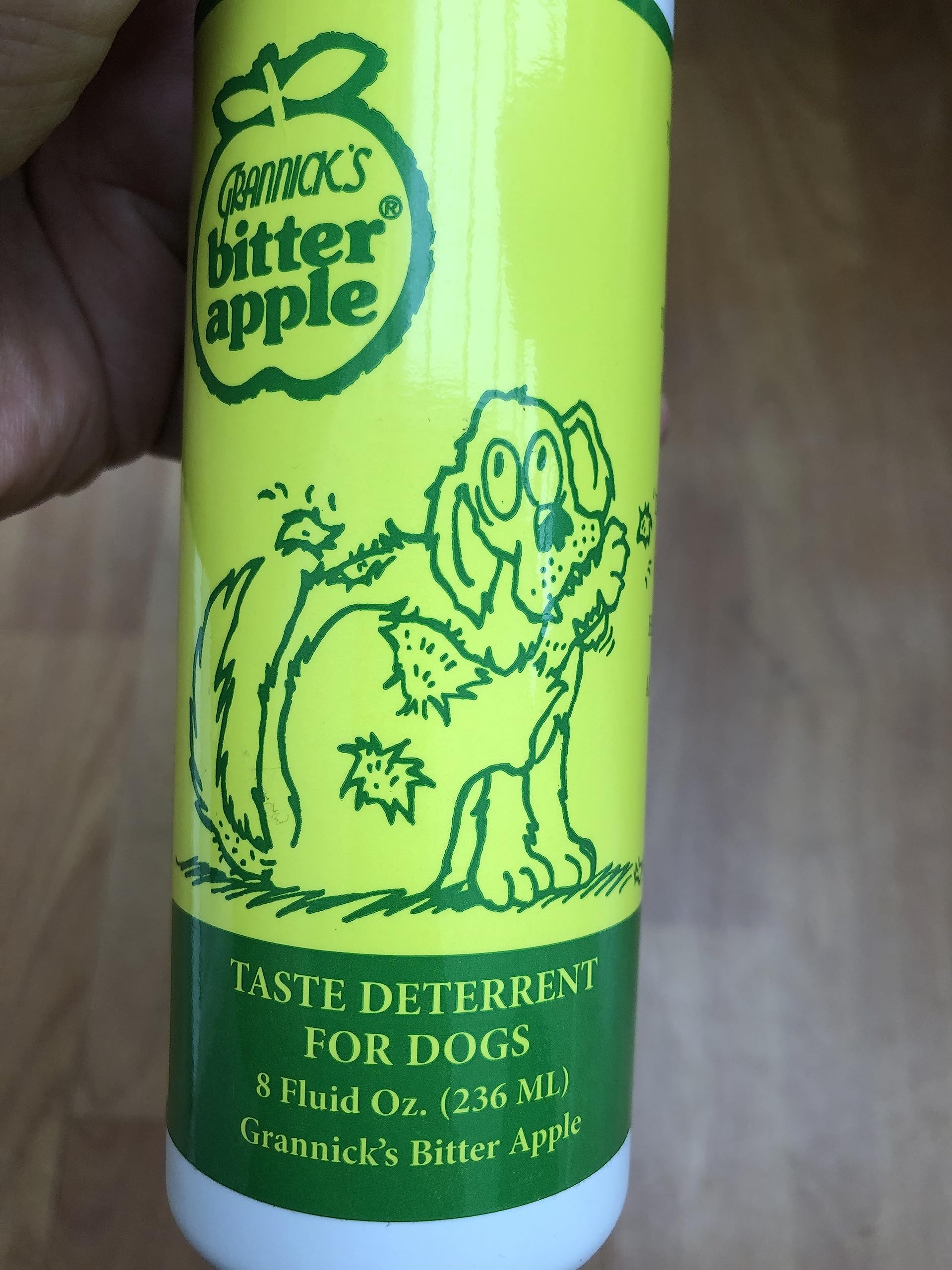 Grannick'S Bitter Apple Liquid 1, 8 Oz Chewing Deterrent Spray, Anti Chew Behavior Training Aid For Dogs And Cats; Stops Destructive Chewing Licking Of Bandages, Paws, Shoes, Fur, Doors And Furniture