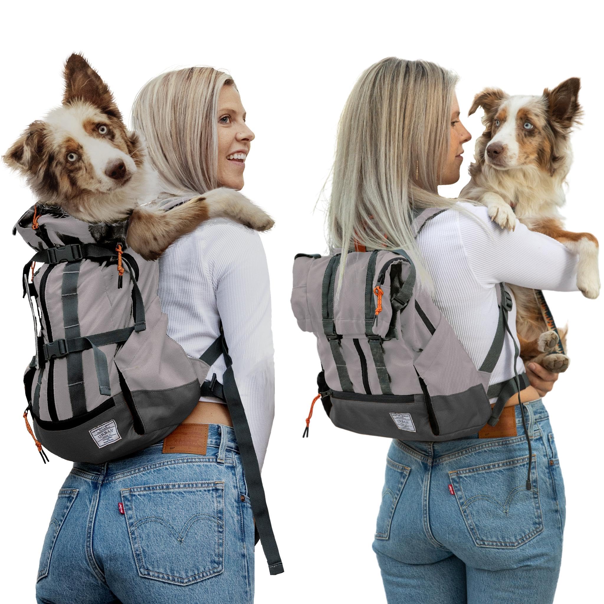 K9 Sport Sack | Dog Carrier Adjustable Backpack (Small, Urban 3 - Concrete)