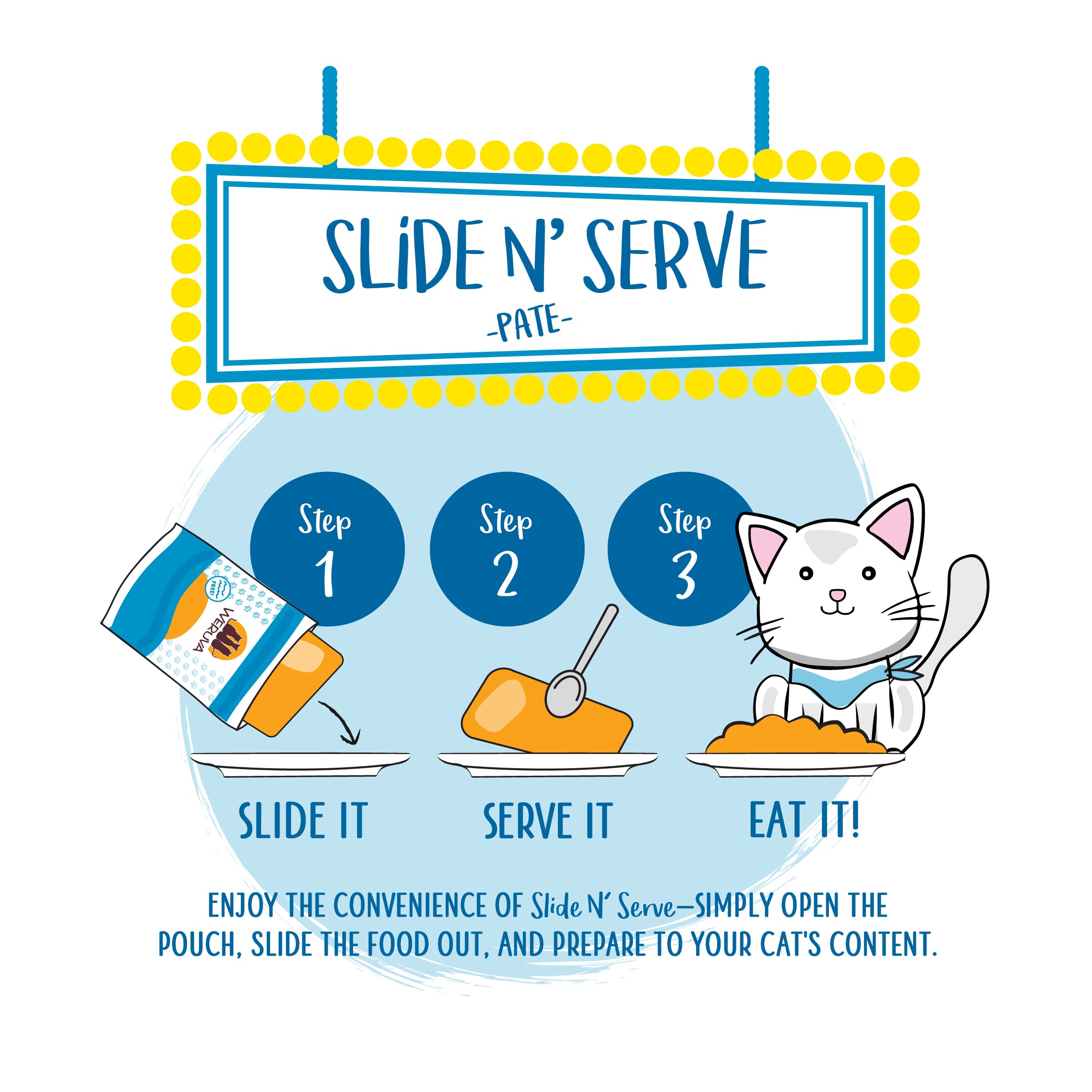 Weruva Wet Cat Food, Jeopurrdy Licious with Chicken Pate, 5.5oz Slide N Serve Pouch, Pack of 12