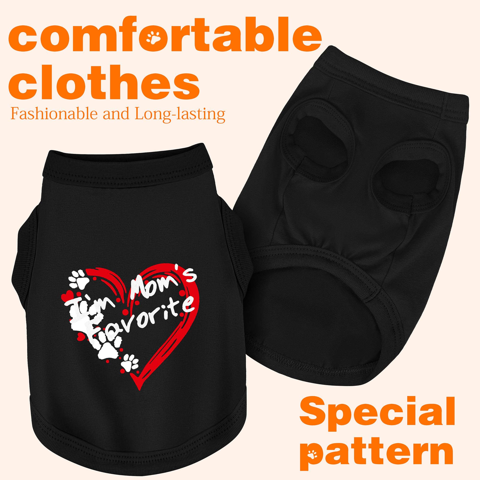 Discover Cozy Sleeveless Canine Wear: Soft, Lightweight, And Breathable Cotton Dog Shirt Featuring Heart And Paw Graphics. Vest