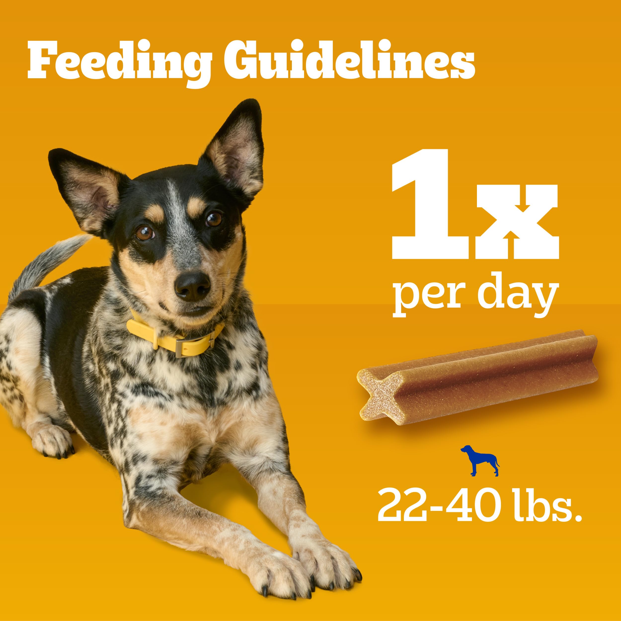 PEDIGREE DENTASTIX Small/Medium Dog Dental Treats Original Flavor Dental Bones, 1.57 lb. Value Pack (45 Treats)