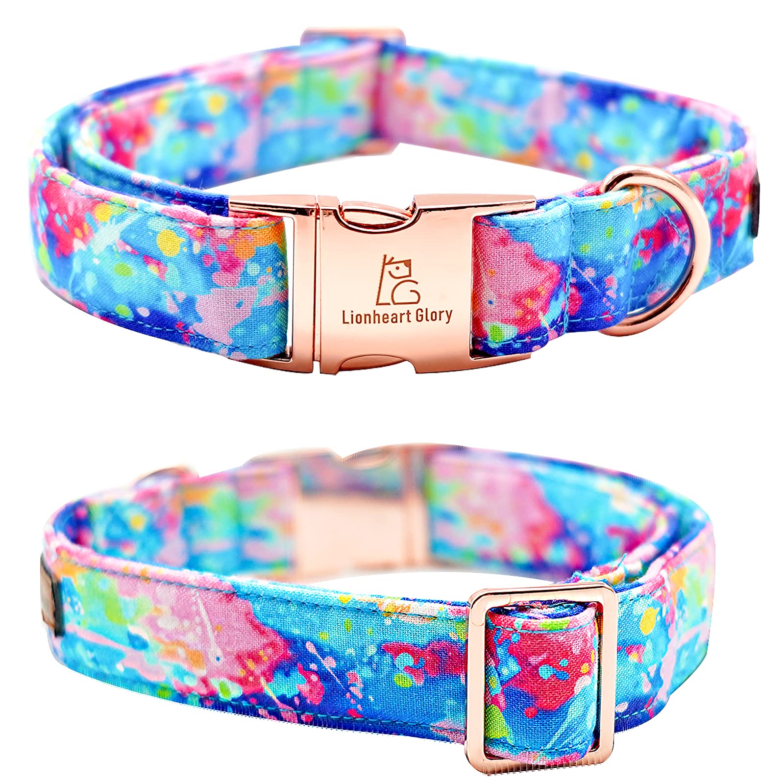 Lionheart Glory Dog Collar Colorful Dog Collar Premium Collar Dogs Cute Pet Collar Gift For Small Medium Large Dog