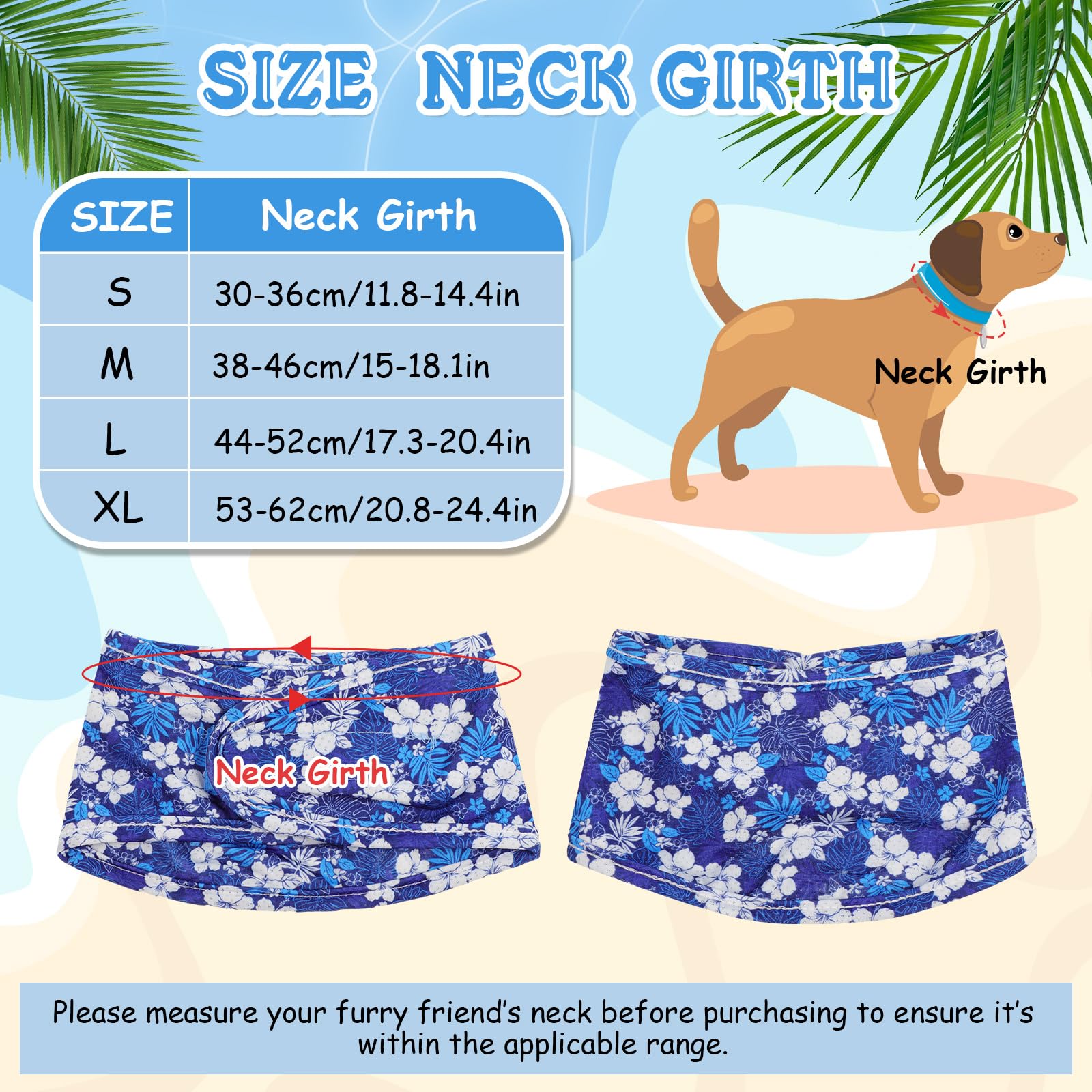 Dansydaisy 5 Pcs Dog Cooling Bandanas Instant Cooling Neck Wraps Breathable Ice Scarf Pet Basic Collar For Small To Large Dog Hu