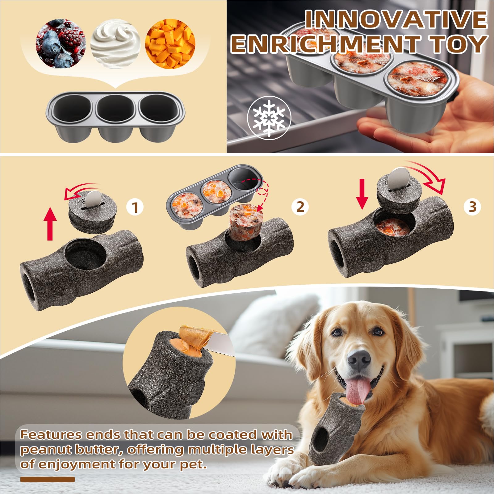 Yxx-Tech Interactive Dog Chew Toy To Keep Your Aggressive Dogs Distracted Long Lasting, Safe And Low Mess Design Dog Toys For La