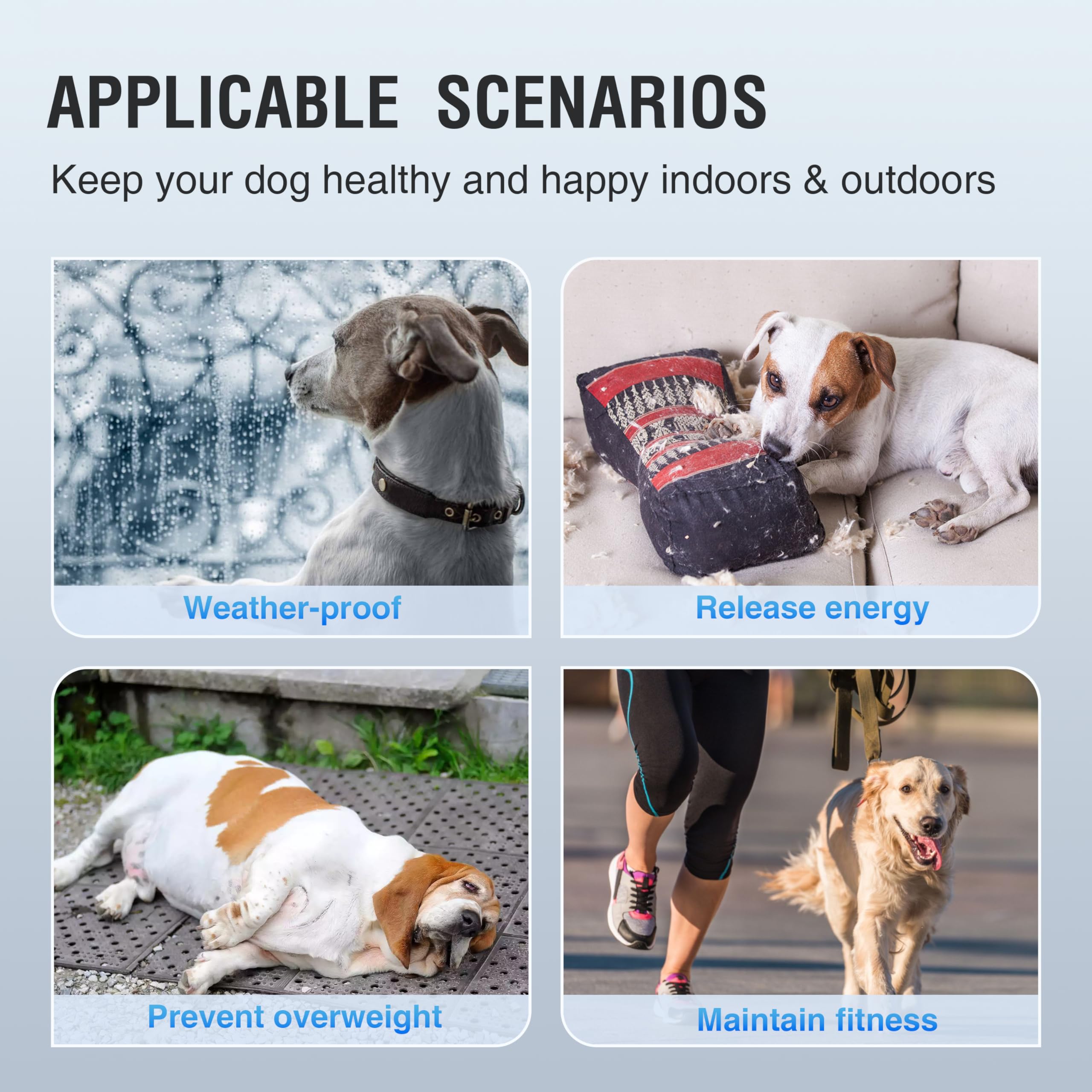 Dog Treadmill For Large/Medium Dogs, Adjustable Ramp Canine Running Slatmill Machine With Pedometer For Exercise & Healthy & Fit