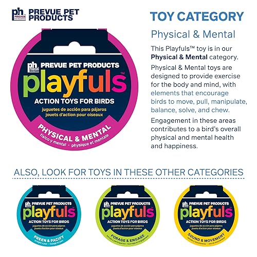 Prevue Pet Products Shredding Stack - Playfuls Physical & Mental Bird Toy 60247
