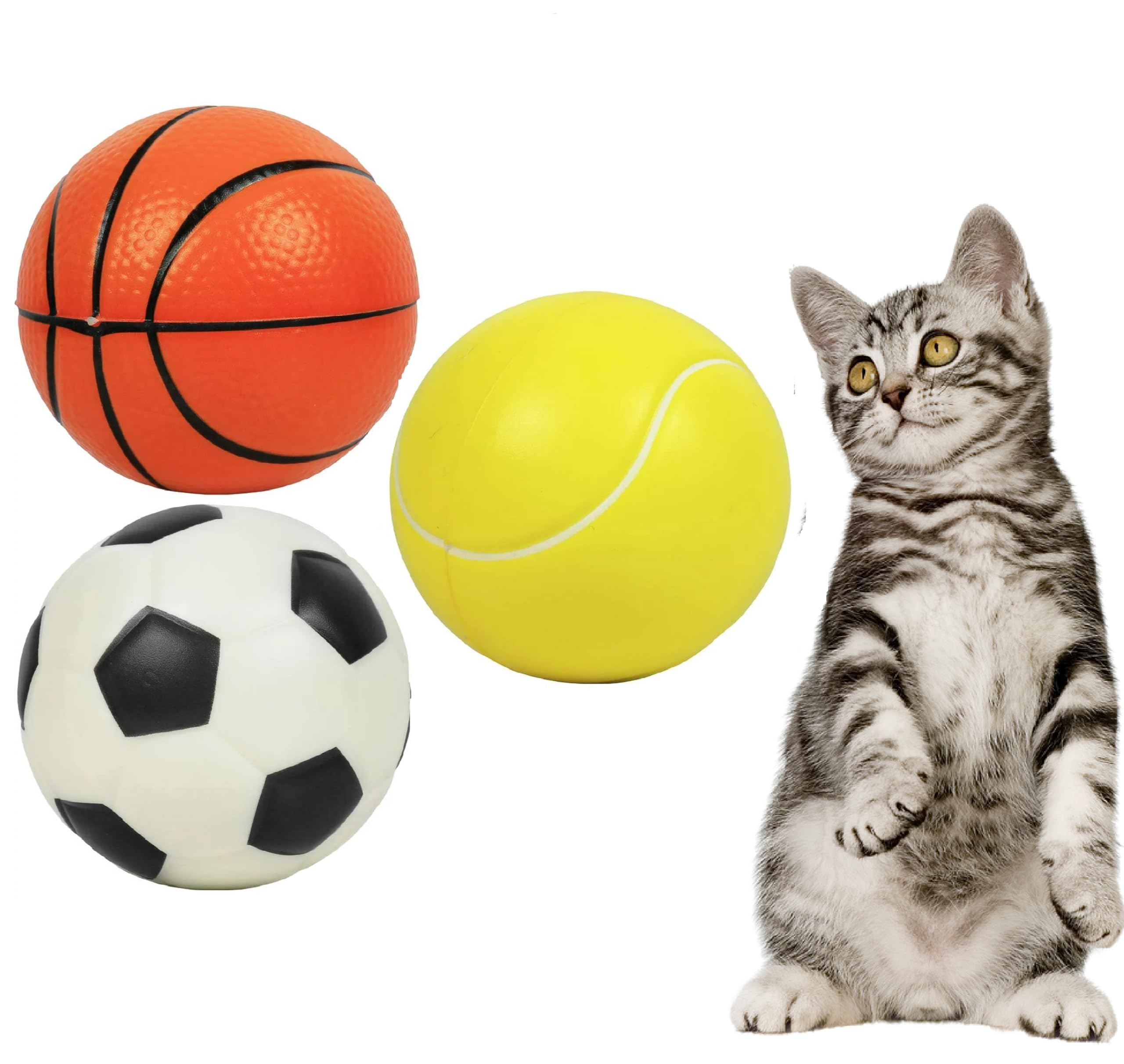 Cozy Puppies 3Pcs Cat Toy Ball