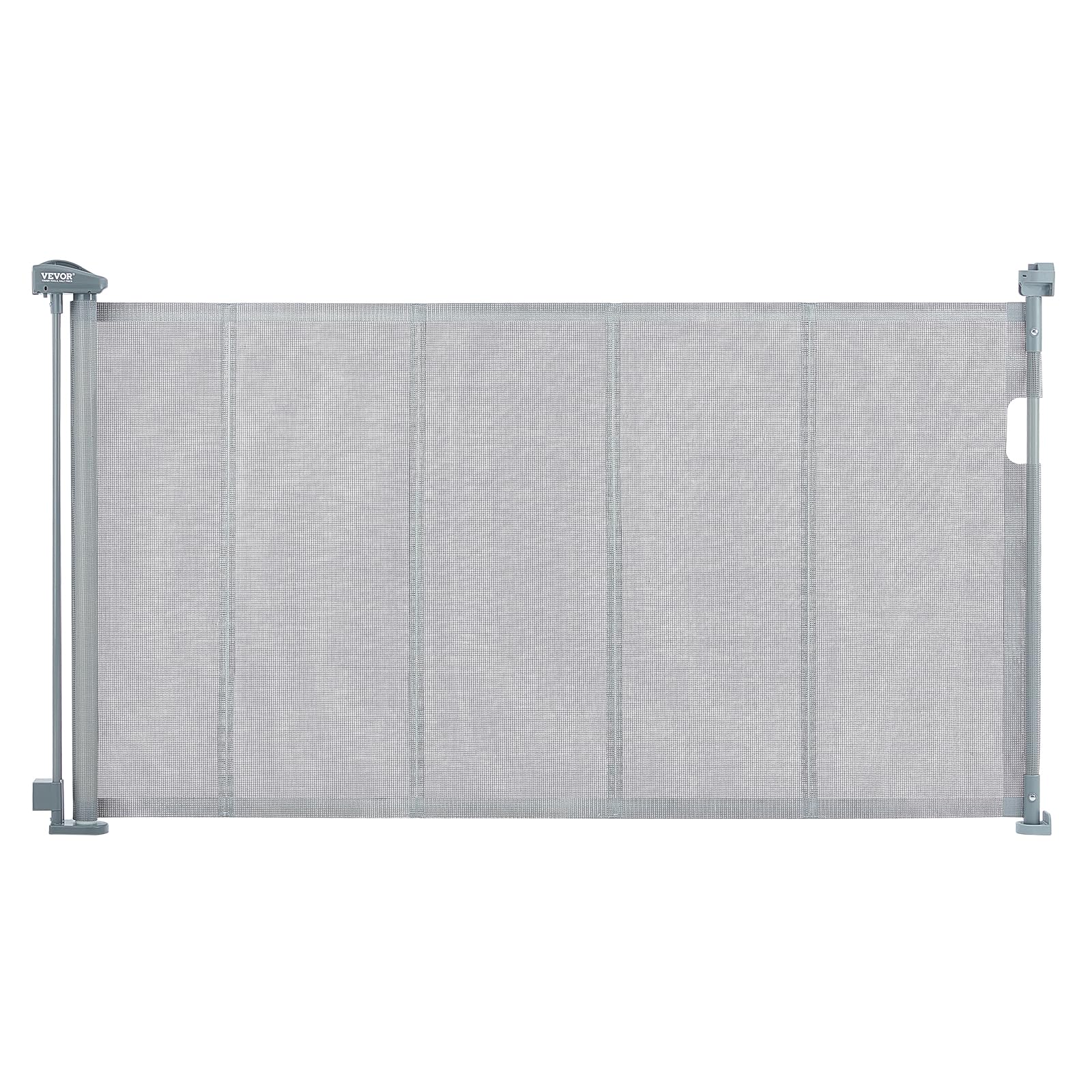 Vevor Retractable Baby Gates For Stairs, Extends Up To 60' Wide, Mesh Dog Gate For The House, 34' Tall Child Safety Gates For Doorways, Hallways, Wide Pet Gate, Cat Gate Indoor & Outdoor, Gray