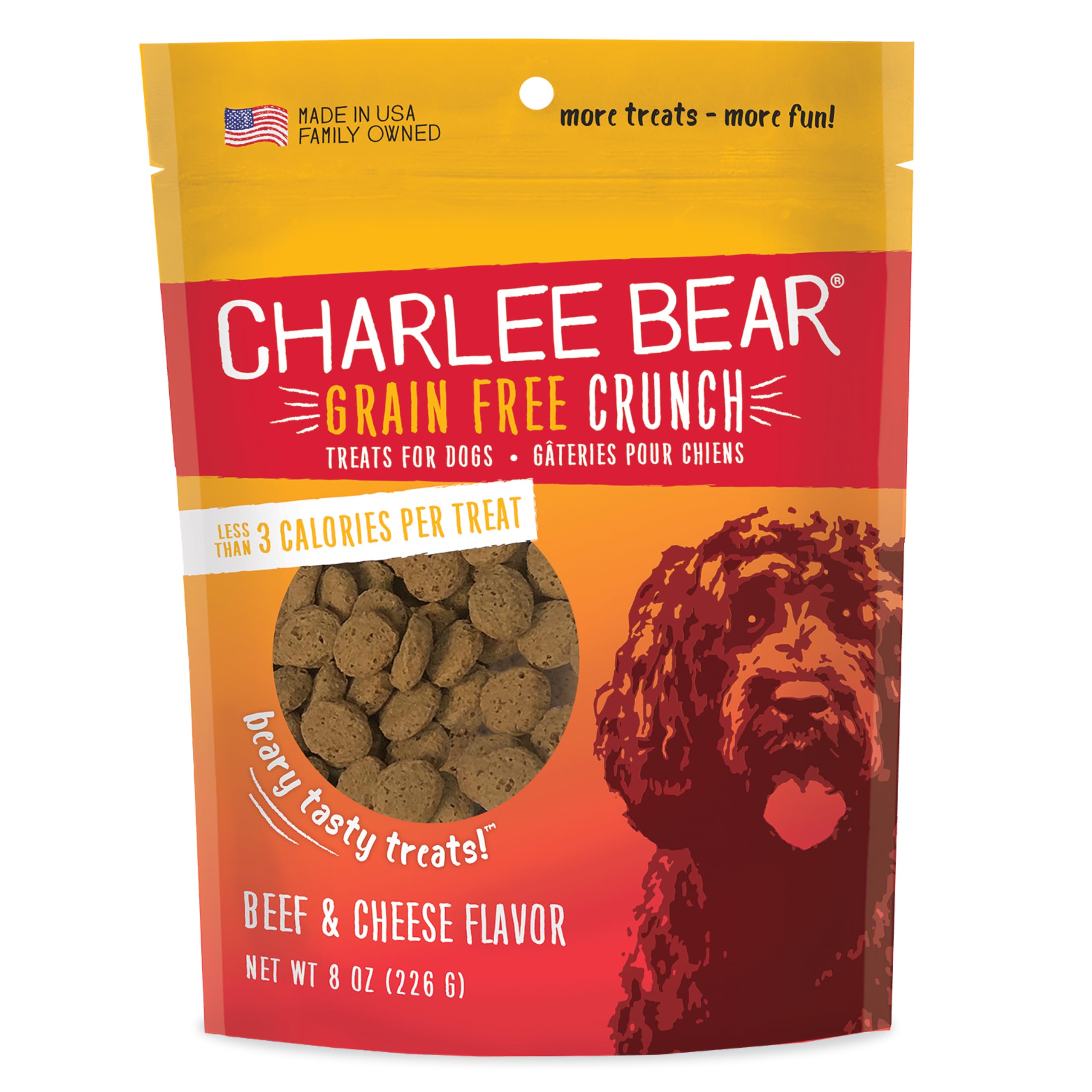 Charlee Bear Dog Beef & Cheese Crunch 8oz