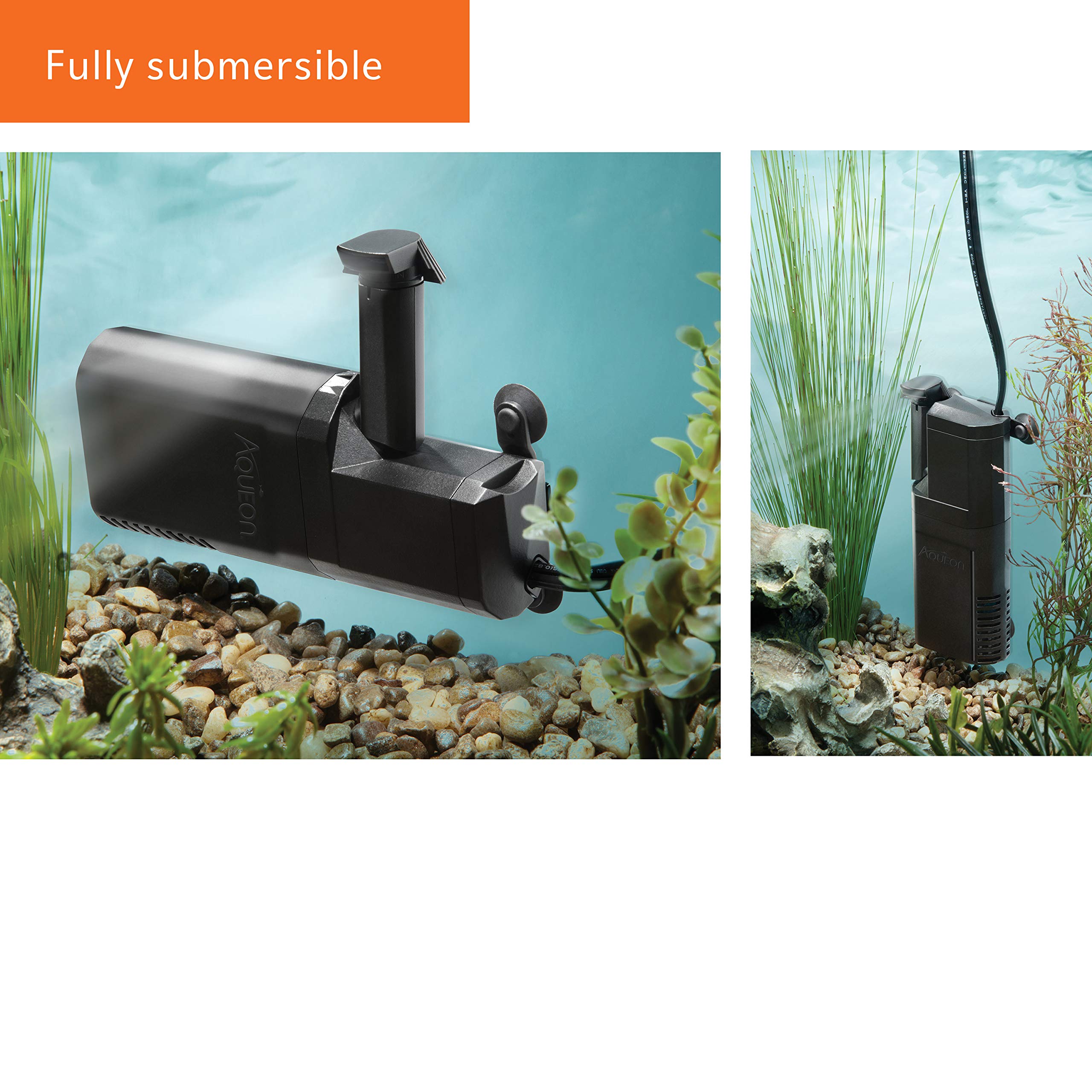 Aqueon Submersible Internal Aquarium Filter, At10 Gallons