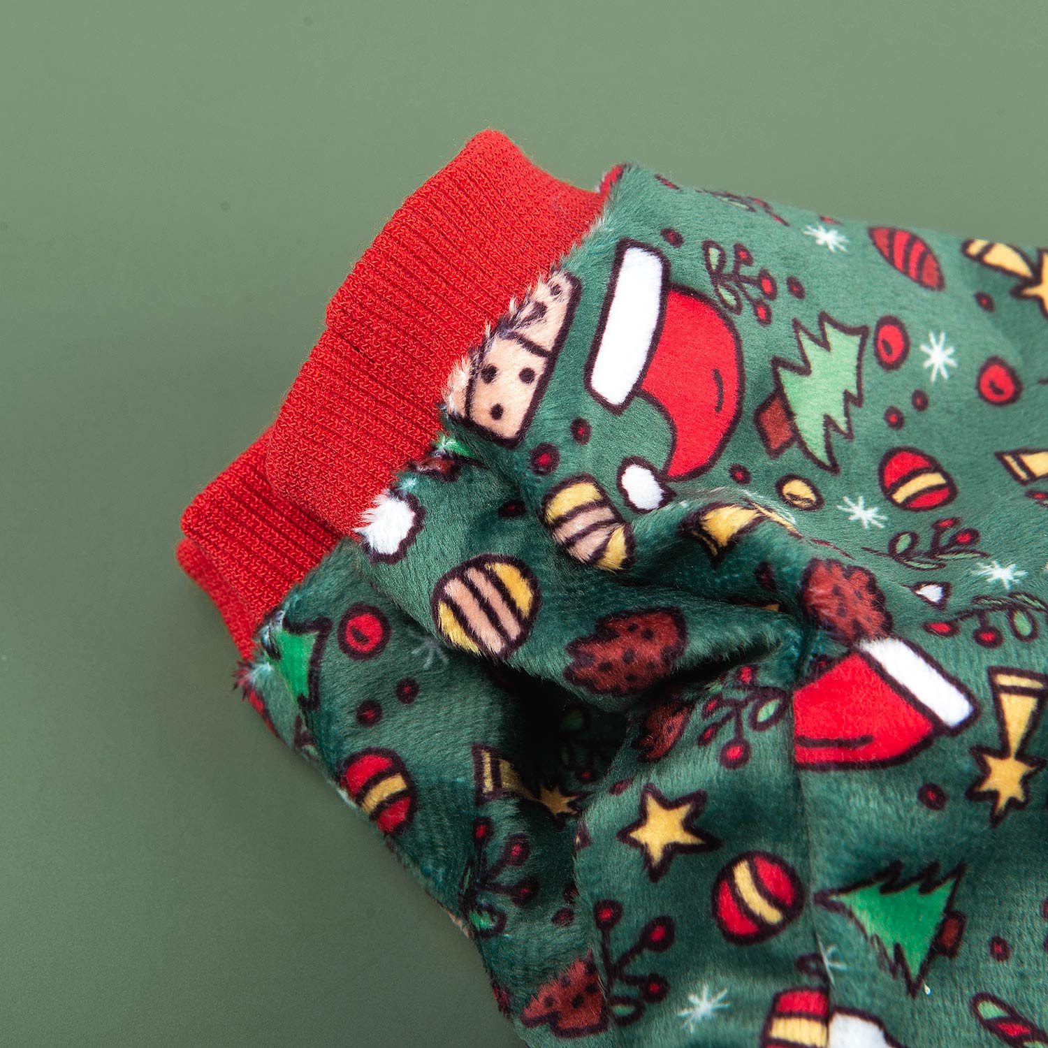 Cutebone Dog Pajamas Christmas Clothes Pjs For Small Dogs Shirts P111Xl