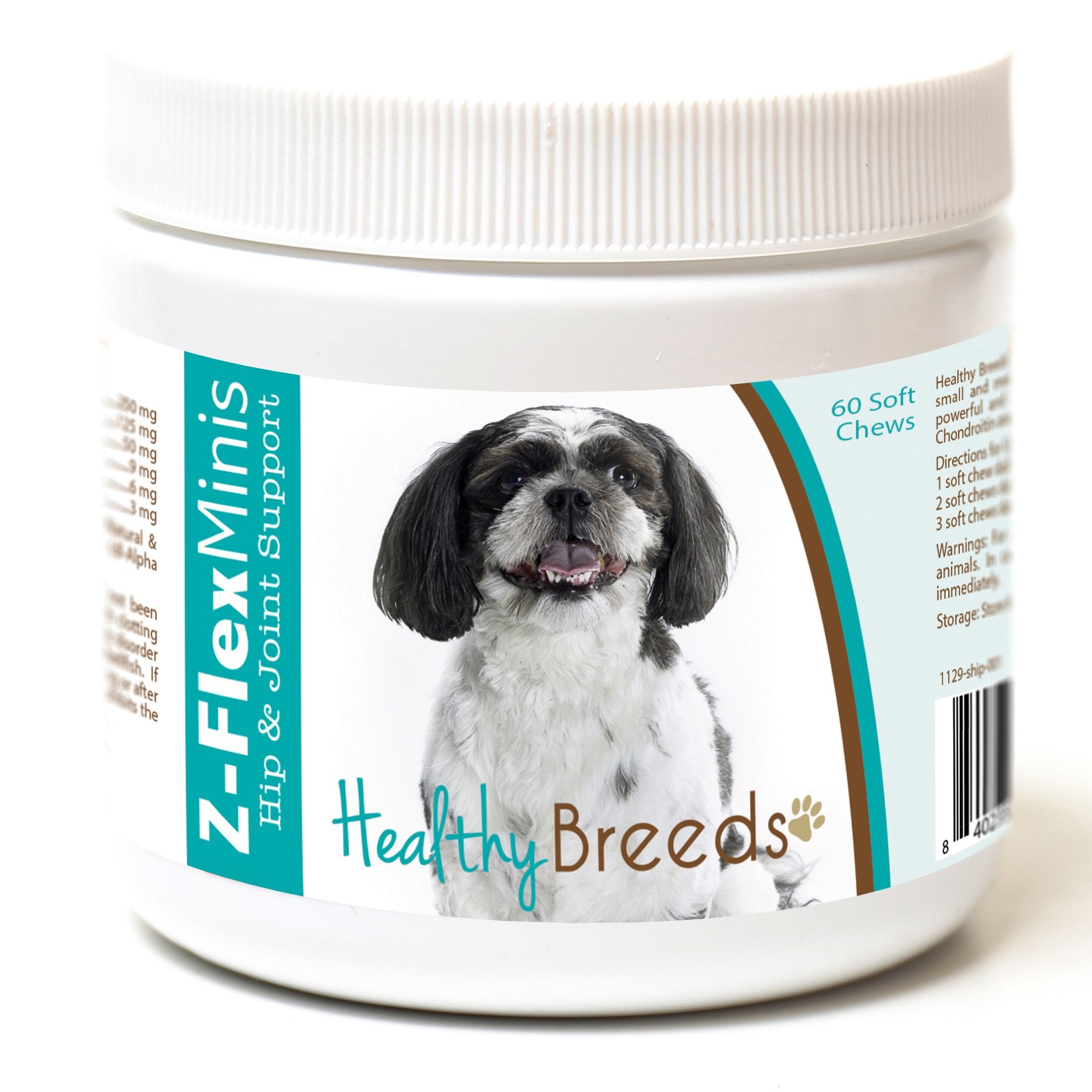 Healthy Breeds Shih-Poo Z-Flex Minis Hip and Joint Support Soft Chews 60 Count