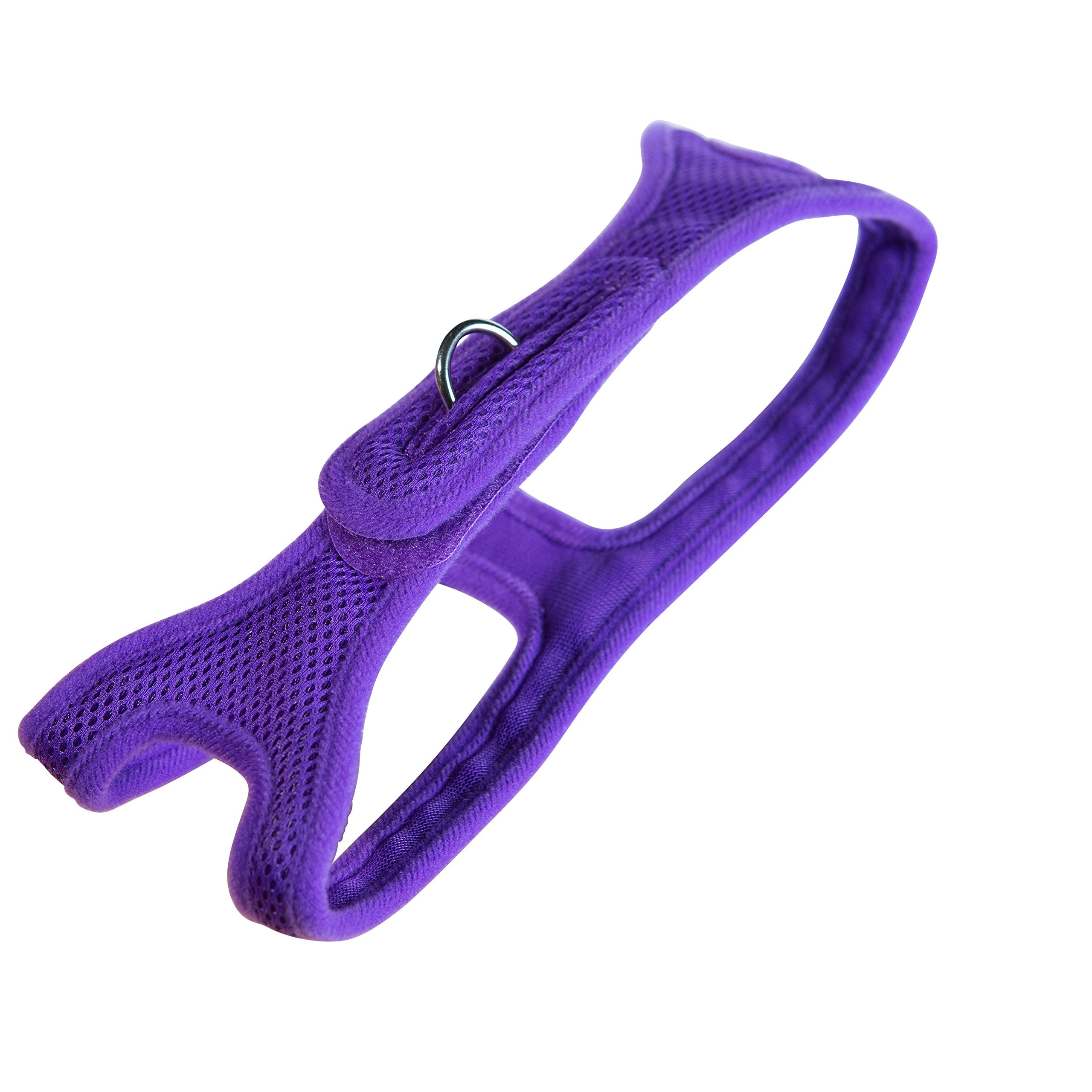 Chokefree Velpro Mesh Pet Shoulder Harness Collar, 20', Purple