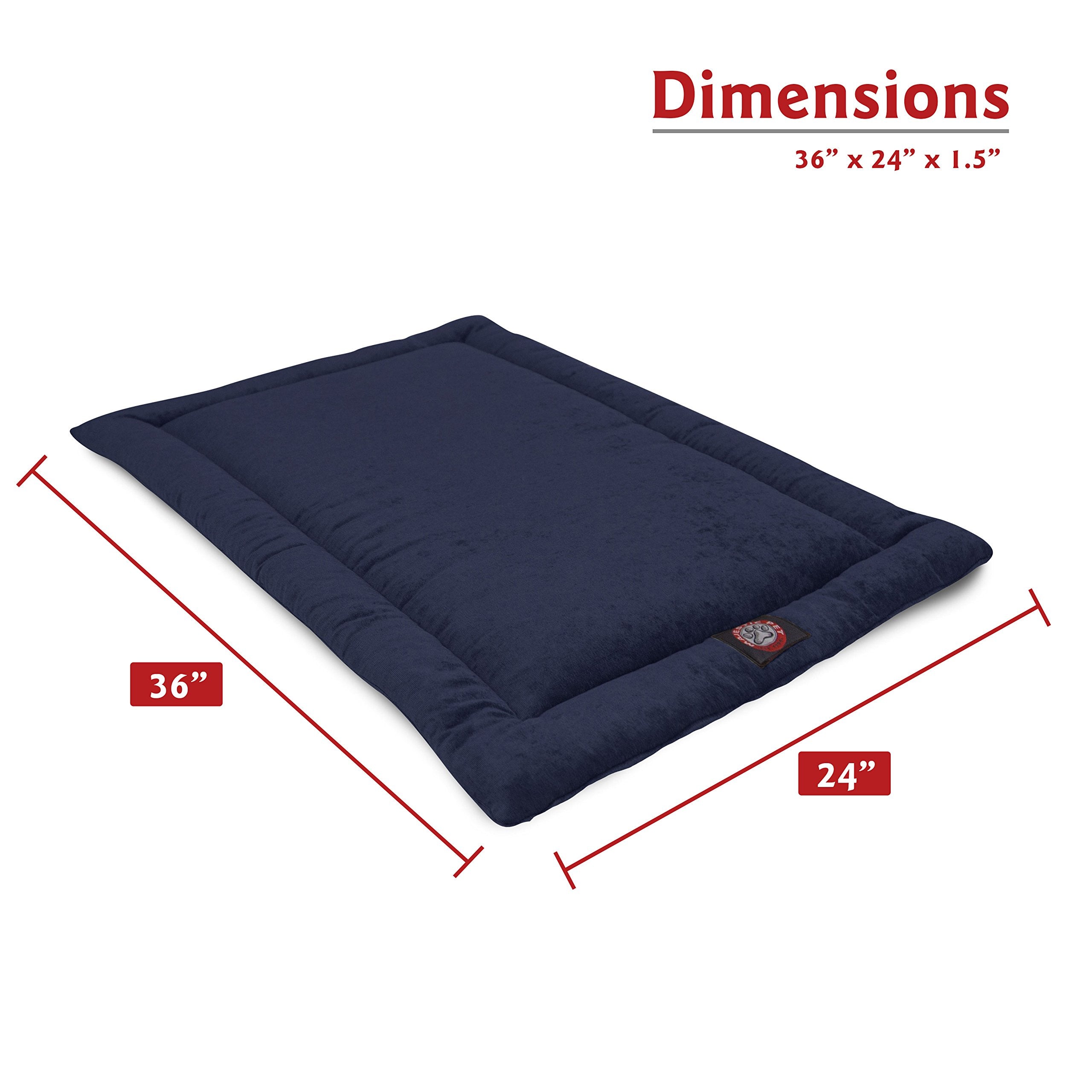 36' Villa Navy Blue Crate Dog Bed Mat By Majestic Pet Products