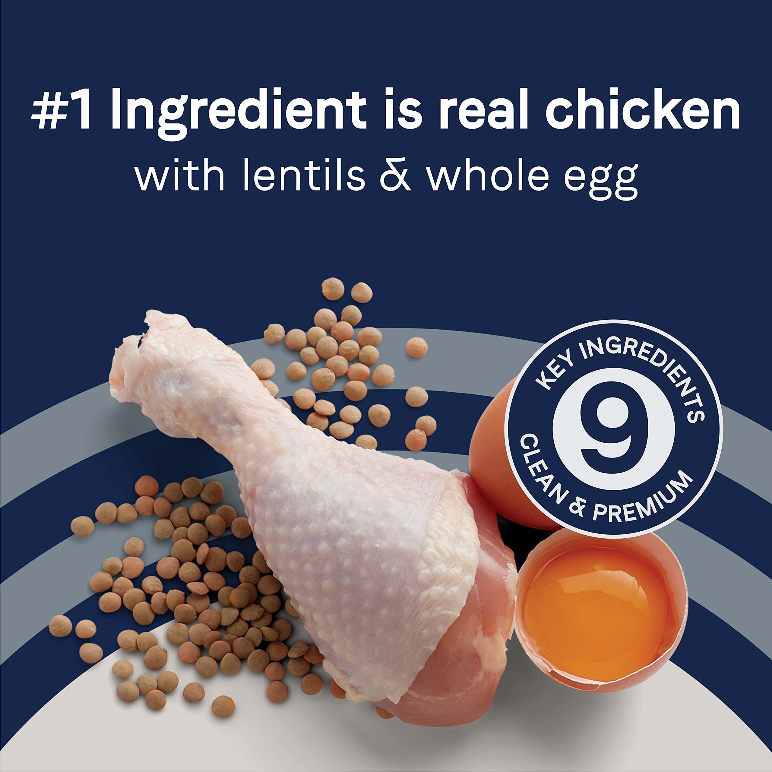 Canidae Pure PUPPY Real Chicken, Lentil & Whole Egg Recipe Dry Dog 12 LB