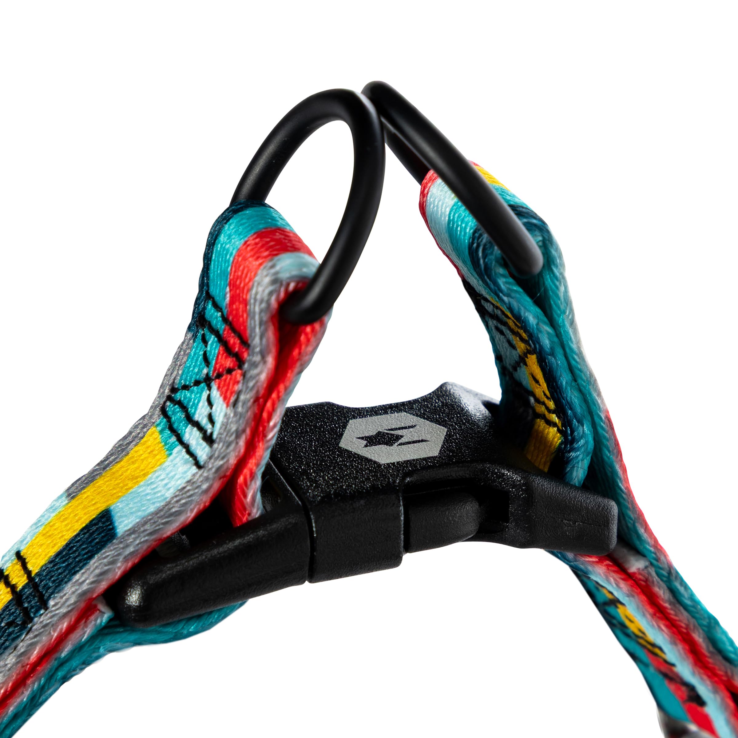Wolfgang Heavy Duty Adjustable Dog Harness, Pull-Tested for Walking & Training, Mixtape Print, Small