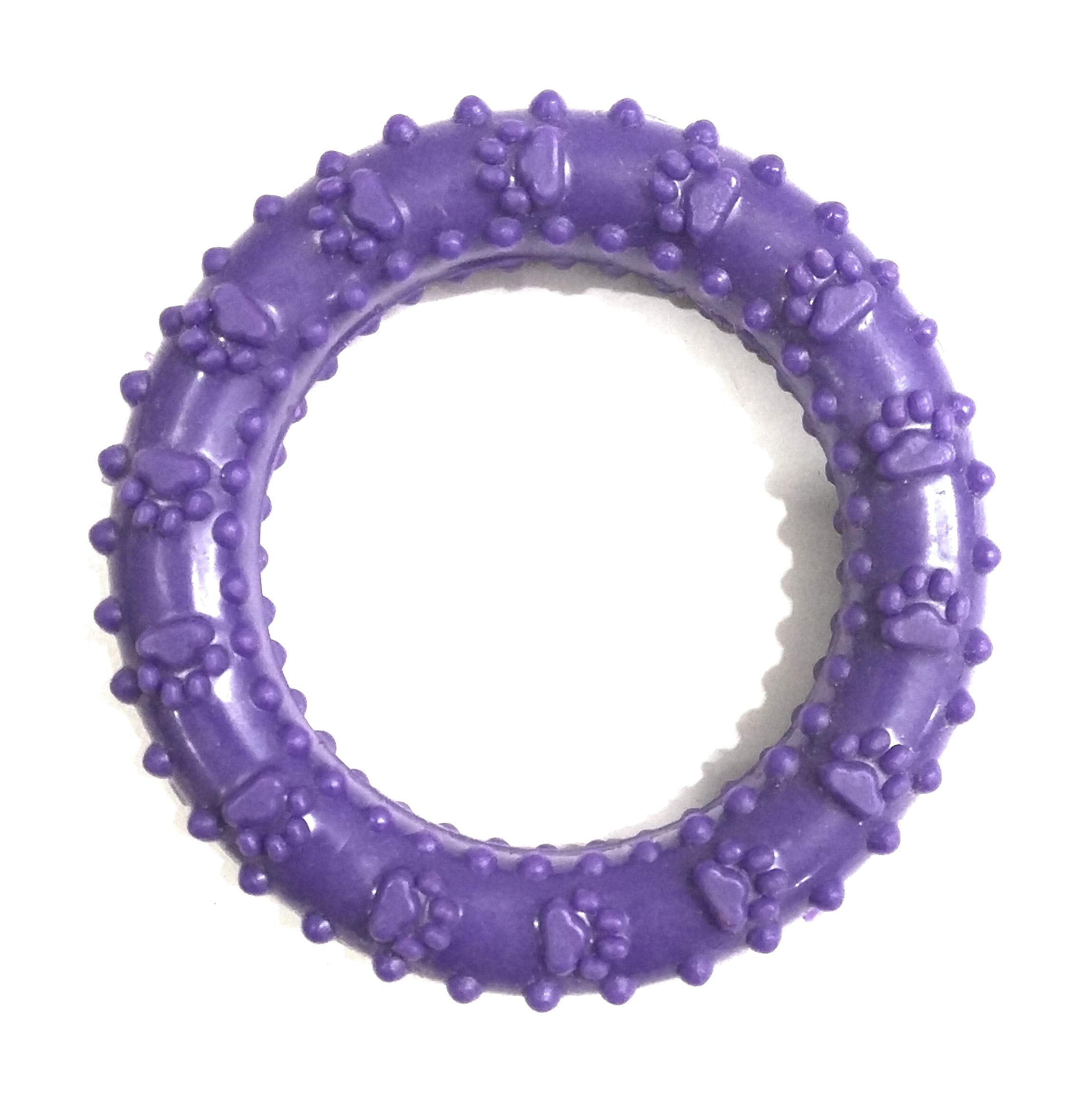 Pawcloud Rubber Chew Ring Dog Toy, Medium, Color May Vary
