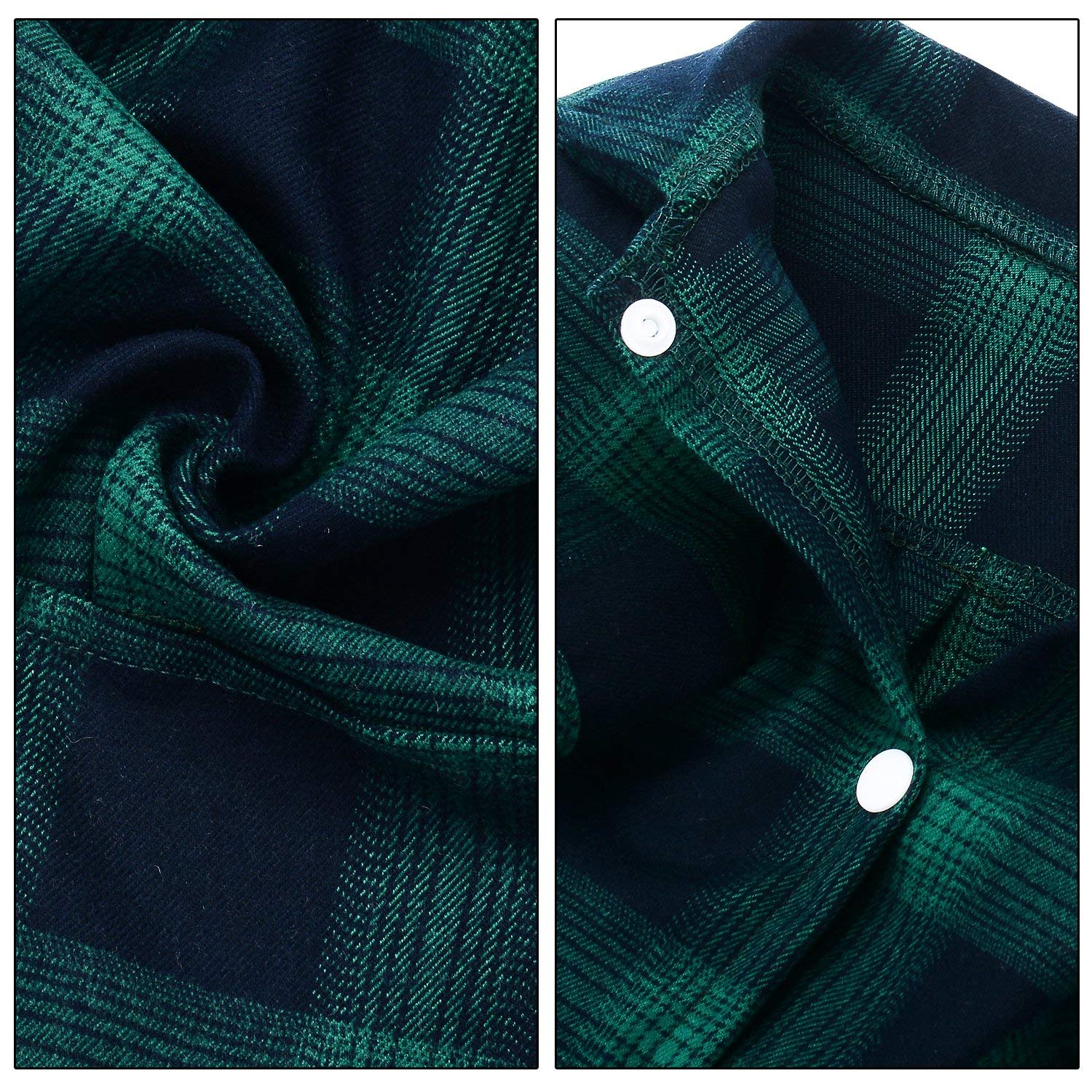 Koneseve Dog Shirt, Pet Plaid Clothes Shirt T-Shirt, Sweater Bottoming Shirt For Small Dog Cat Puppy Grid Adorable Wearing Stylish Cozy Halloween,Christmas Costumes {Green;L/Large}