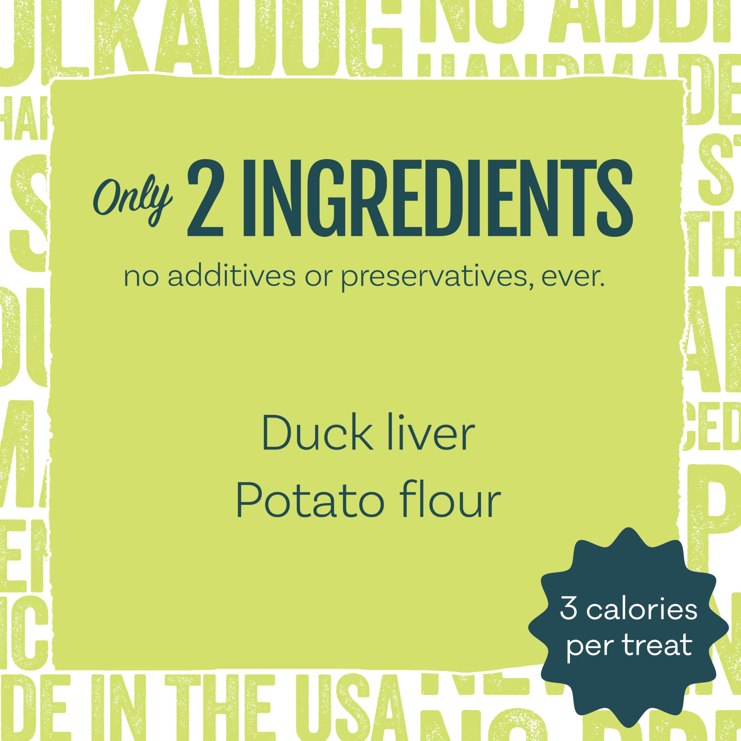 Polkadog Lucky Duck Crunchy Training Bits - All Natural, Grain Free Healthy Training Treats for Dogs. Handcrafted & Made in USA.