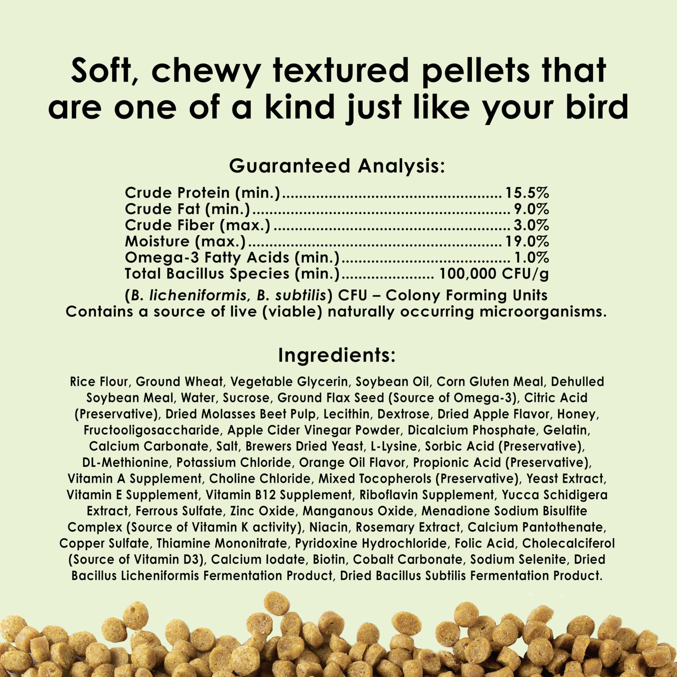 Kaytee NutriSoft Conure and Parrot Food - 3 lb