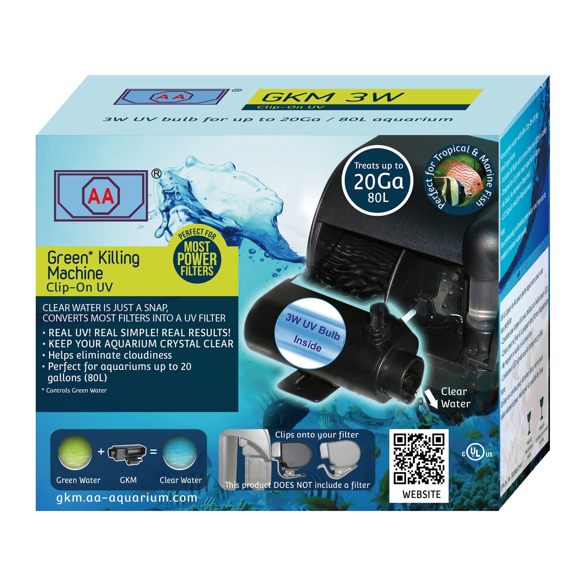 Aa Gkm3W Clip On Uv,Black,1 Count (Pack Of 1)