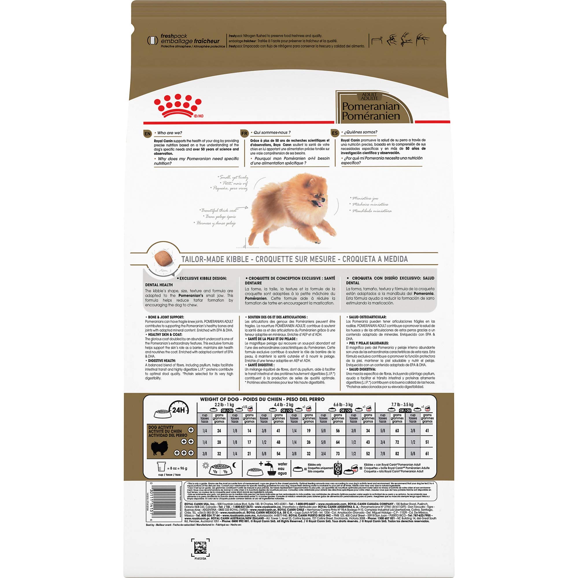 Royal Canin Breed Health Nutrition Pomeranian Dry Dog Food, 10 lb bag