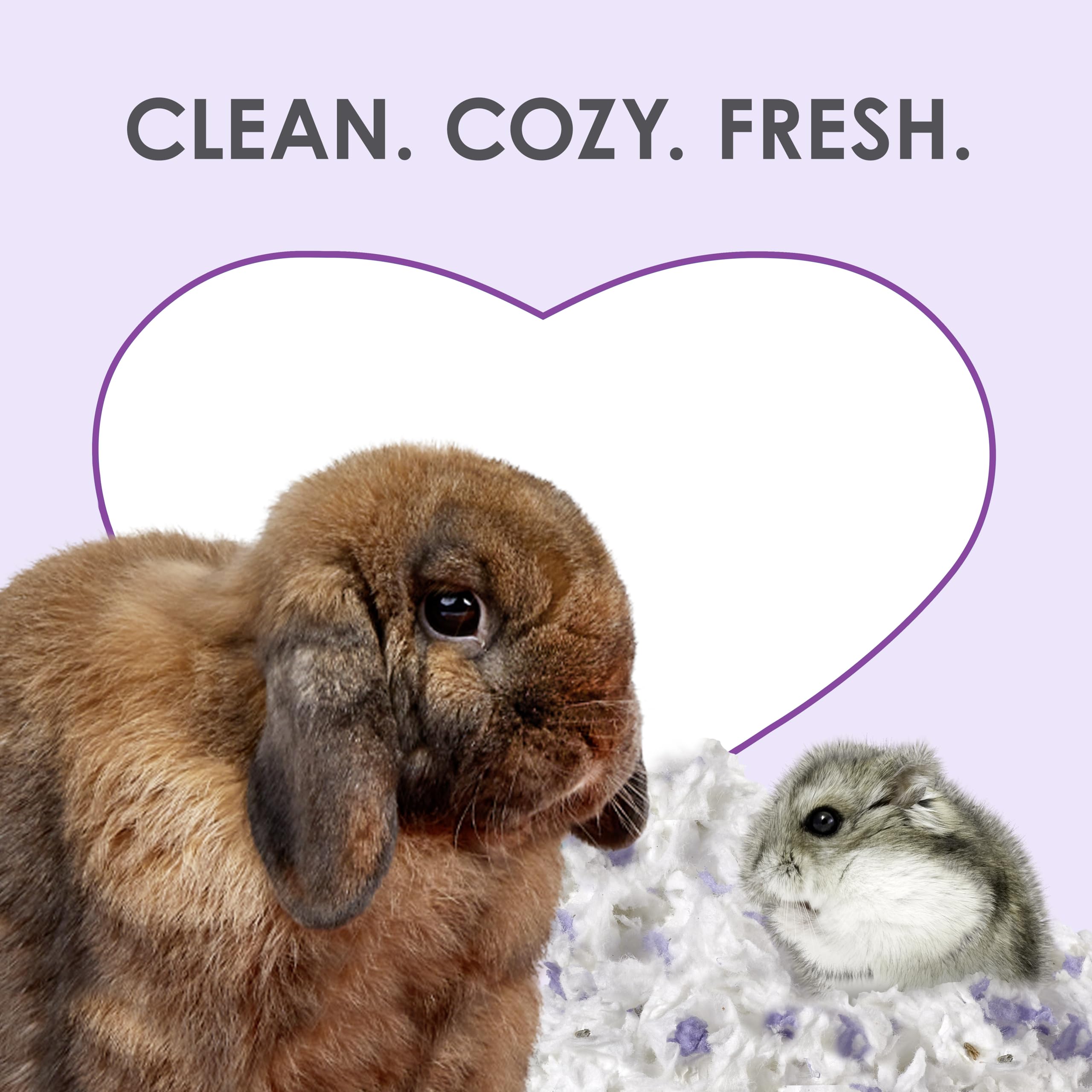 Kaytee Clean & Cozy Lavender Bedding for Pet Guinea Pigs, Rabbits, Hamsters, Gerbils, and Chinchillas, 100 Liters